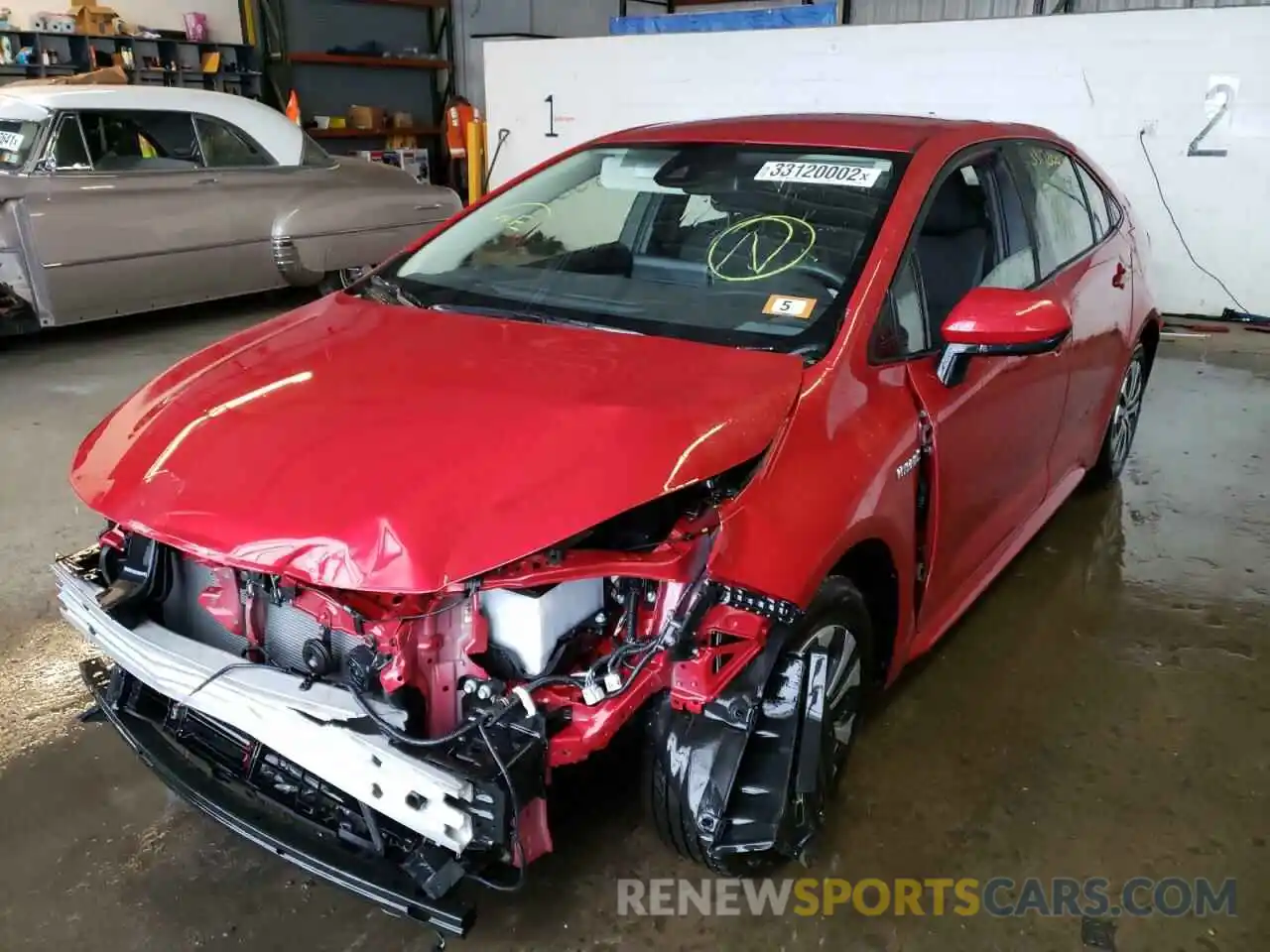 2 Photograph of a damaged car JTDEAMDE7MJ014932 TOYOTA COROLLA 2021