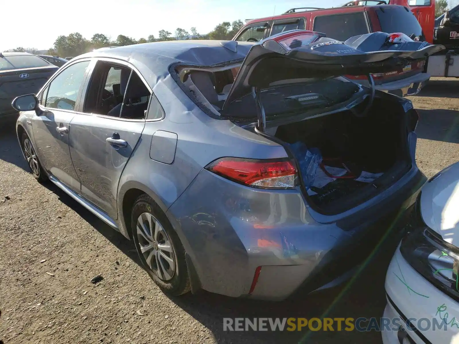 3 Photograph of a damaged car JTDEAMDE7MJ014946 TOYOTA COROLLA 2021