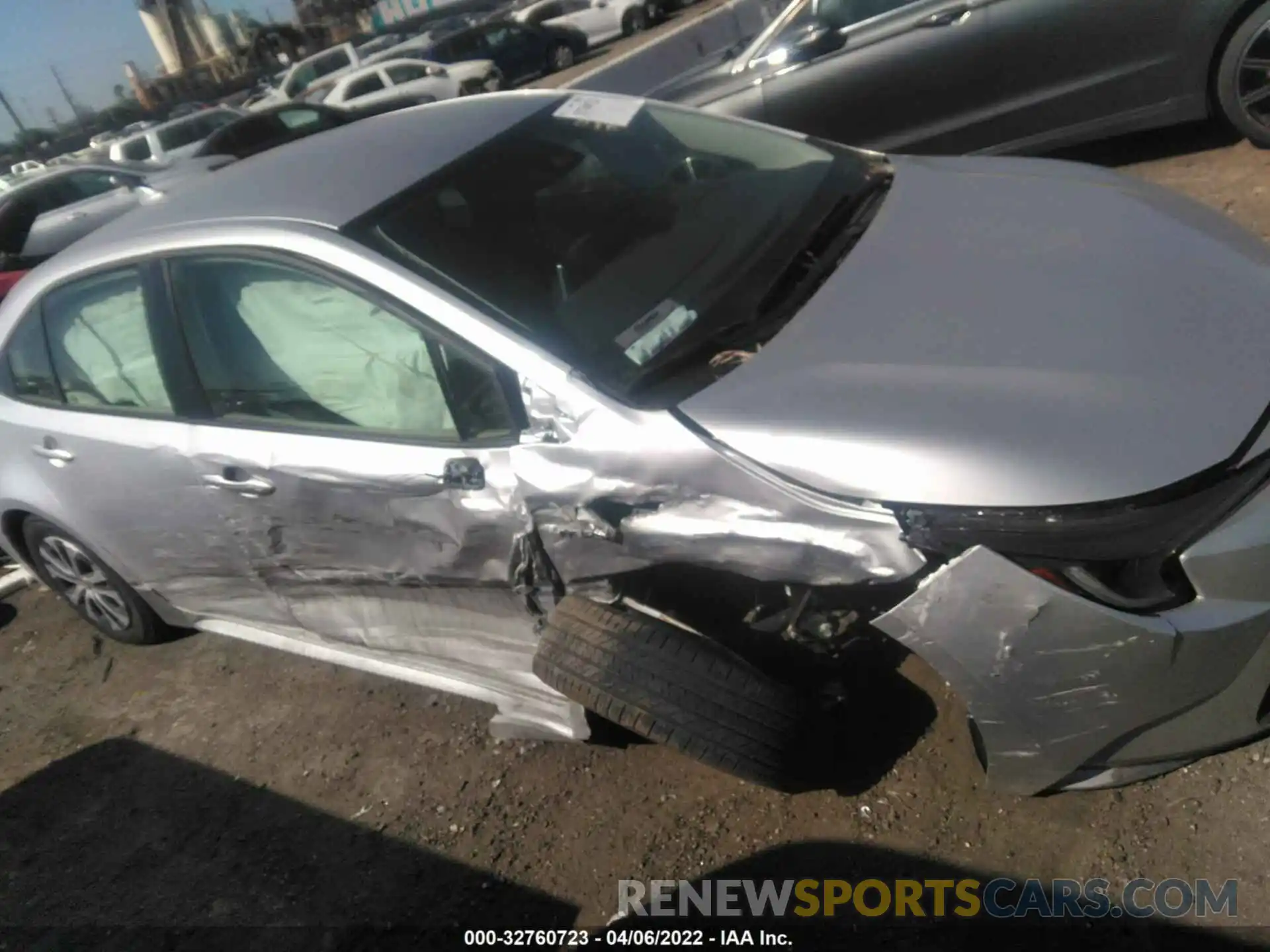 6 Photograph of a damaged car JTDEAMDE7MJ016132 TOYOTA COROLLA 2021