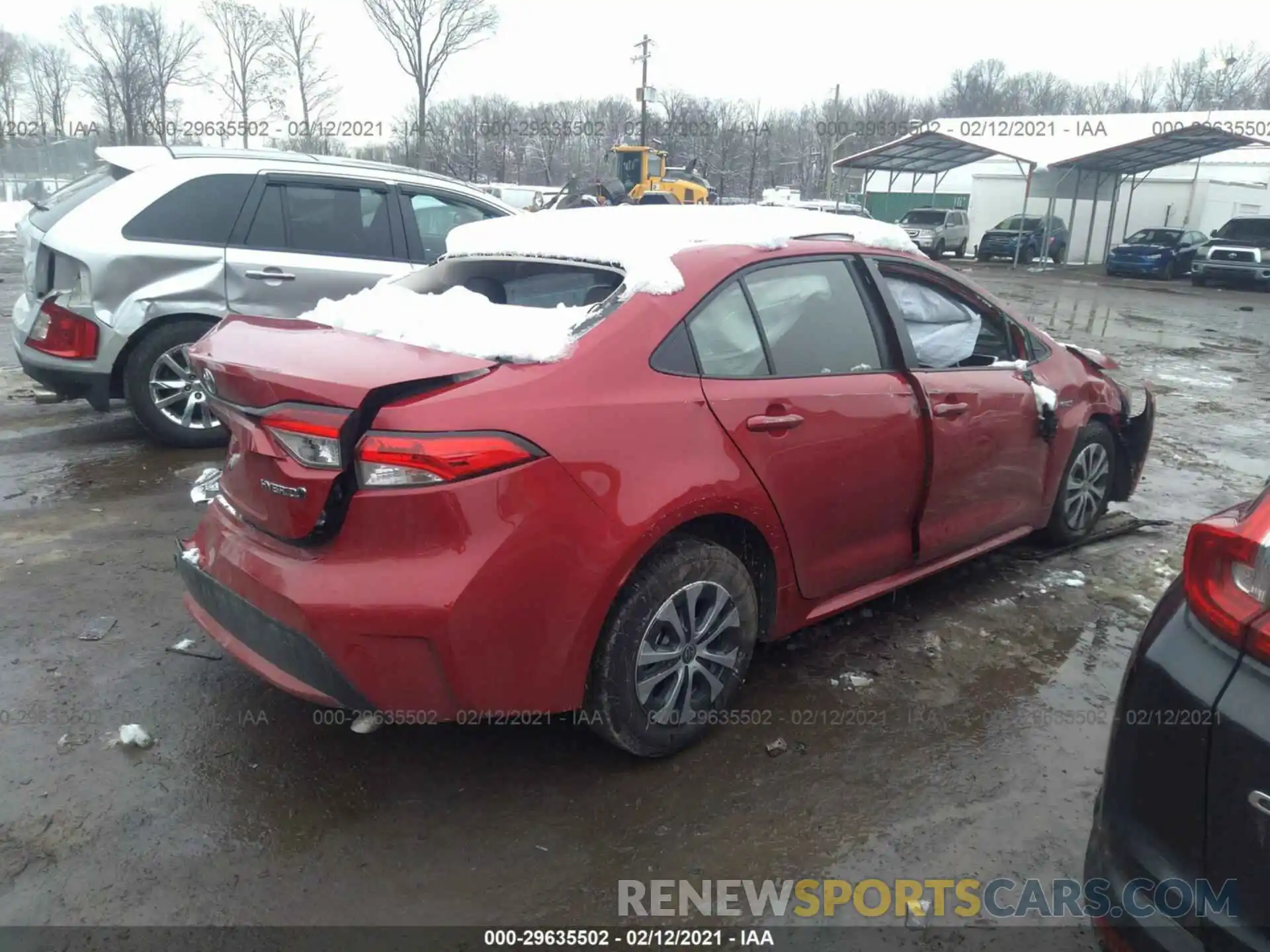 4 Photograph of a damaged car JTDEAMDE7MJ016261 TOYOTA COROLLA 2021