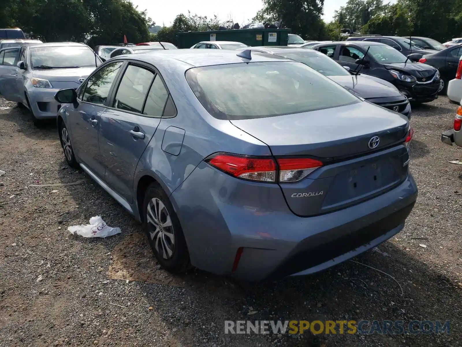 3 Photograph of a damaged car JTDEAMDE7MJ016440 TOYOTA COROLLA 2021