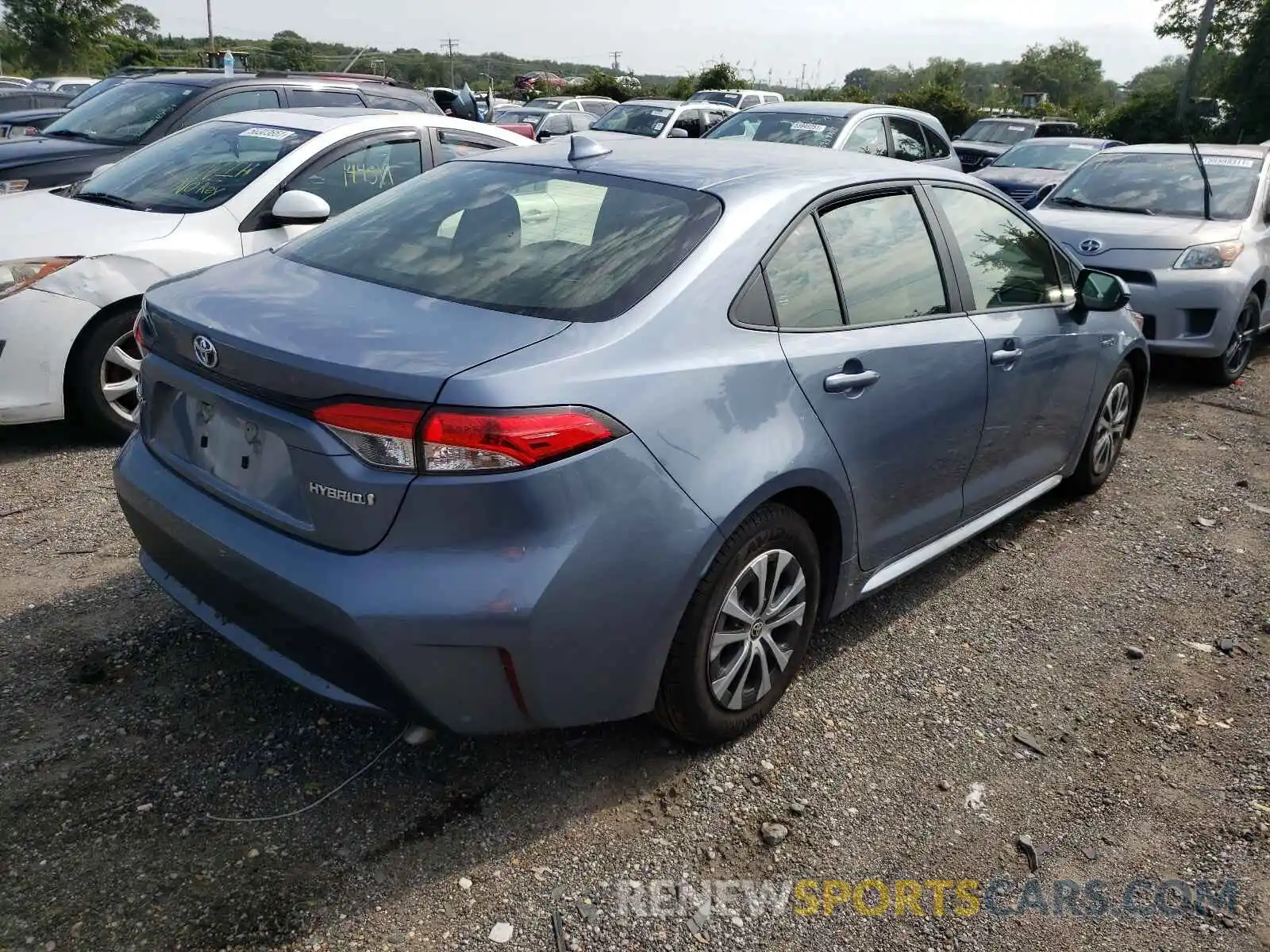 4 Photograph of a damaged car JTDEAMDE7MJ016440 TOYOTA COROLLA 2021