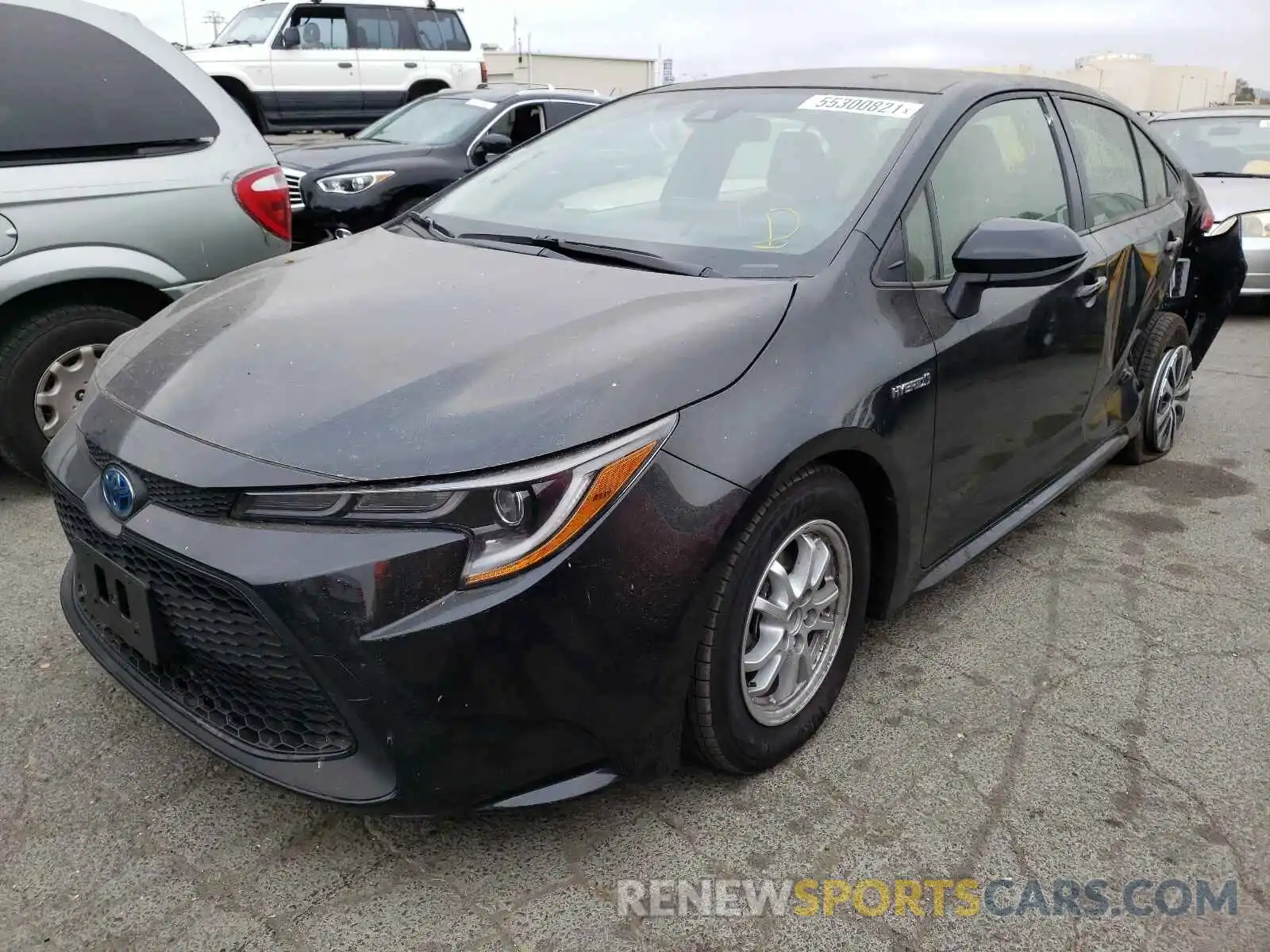 2 Photograph of a damaged car JTDEAMDE7MJ016485 TOYOTA COROLLA 2021