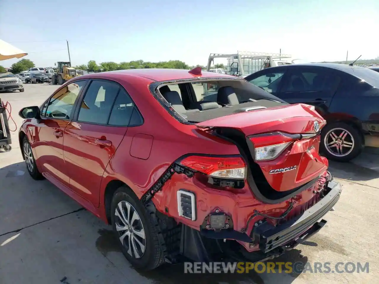 3 Photograph of a damaged car JTDEAMDE7MJ017572 TOYOTA COROLLA 2021