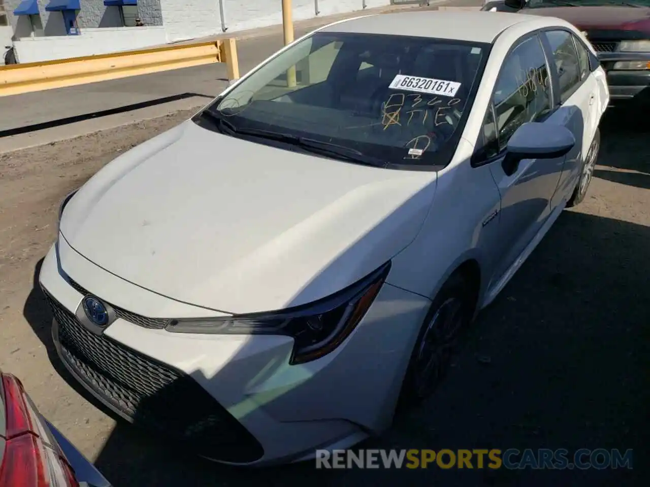 2 Photograph of a damaged car JTDEAMDE7MJ018351 TOYOTA COROLLA 2021