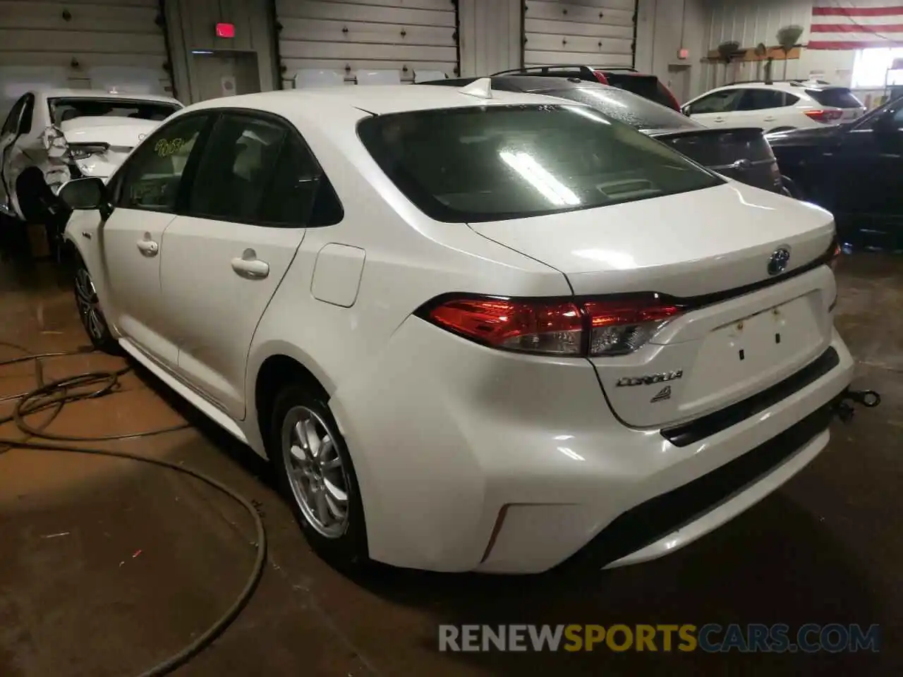 3 Photograph of a damaged car JTDEAMDE7MJ018379 TOYOTA COROLLA 2021