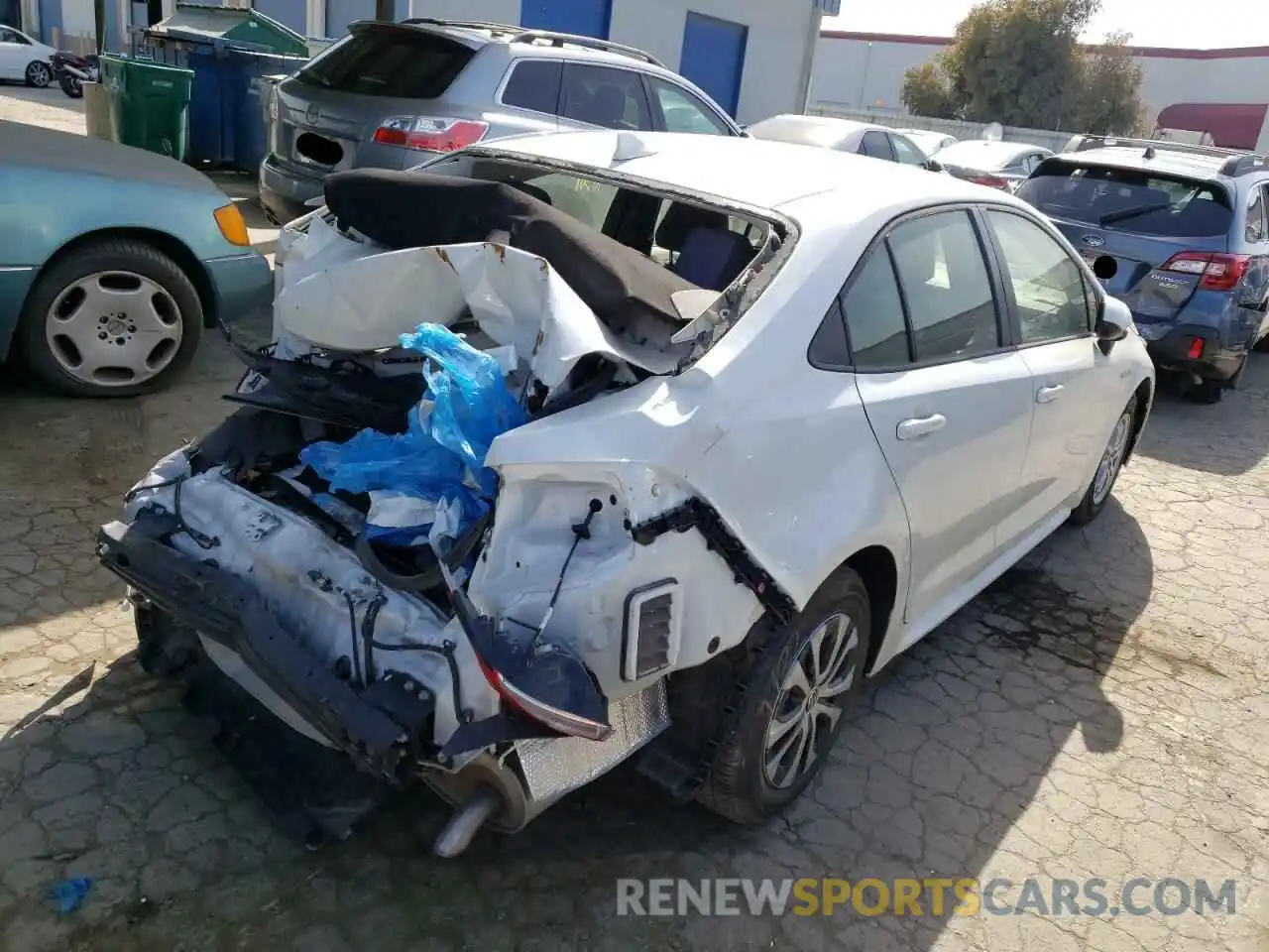 4 Photograph of a damaged car JTDEAMDE7MJ019306 TOYOTA COROLLA 2021