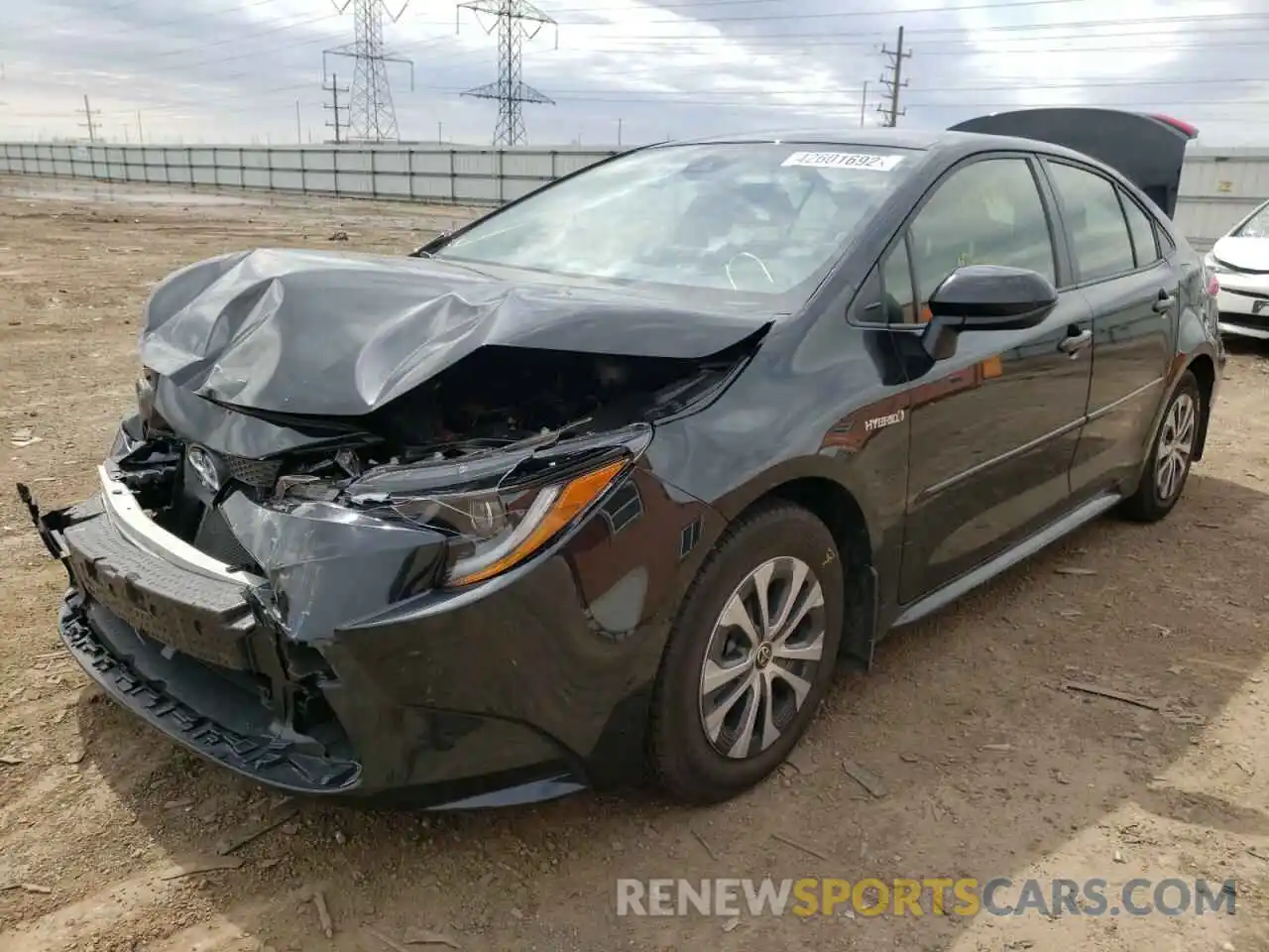 2 Photograph of a damaged car JTDEAMDE7MJ019953 TOYOTA COROLLA 2021