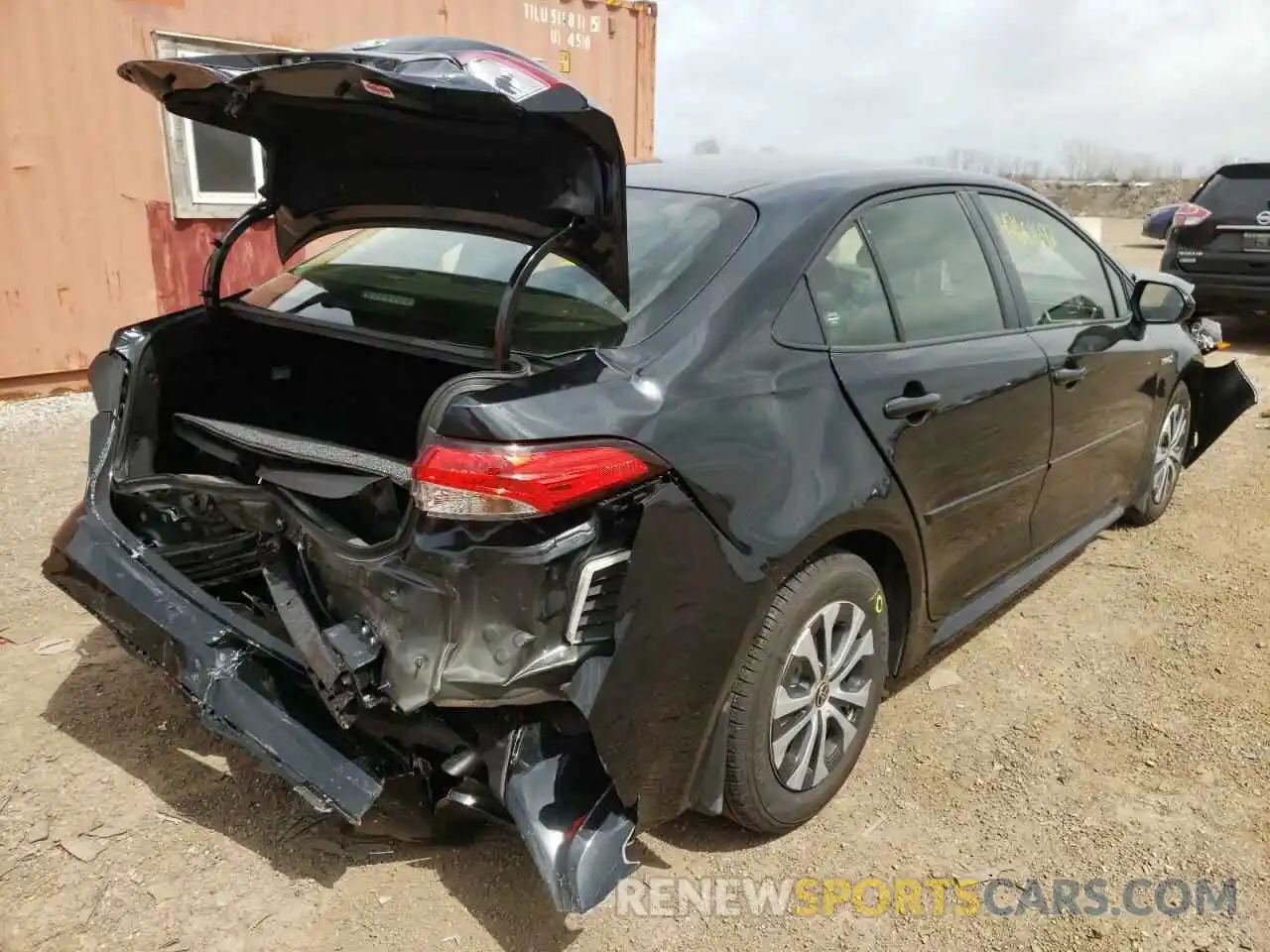 4 Photograph of a damaged car JTDEAMDE7MJ019953 TOYOTA COROLLA 2021