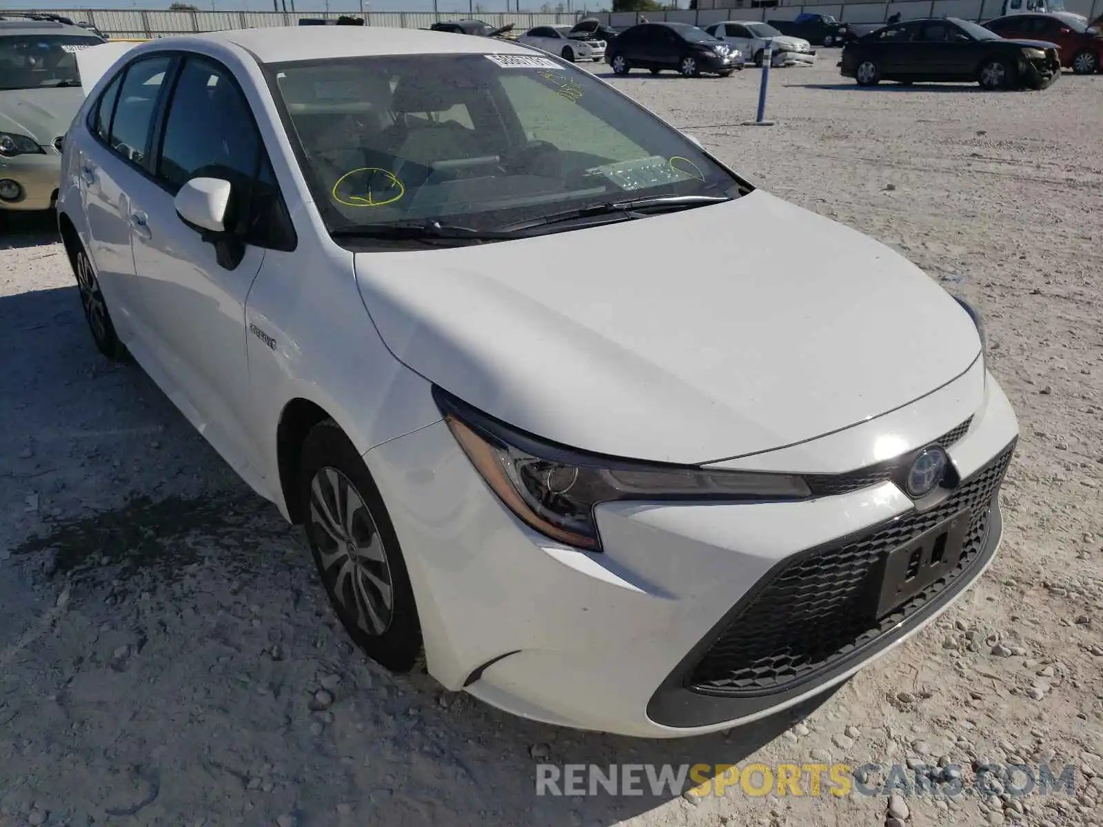 1 Photograph of a damaged car JTDEAMDE7MJ020715 TOYOTA COROLLA 2021