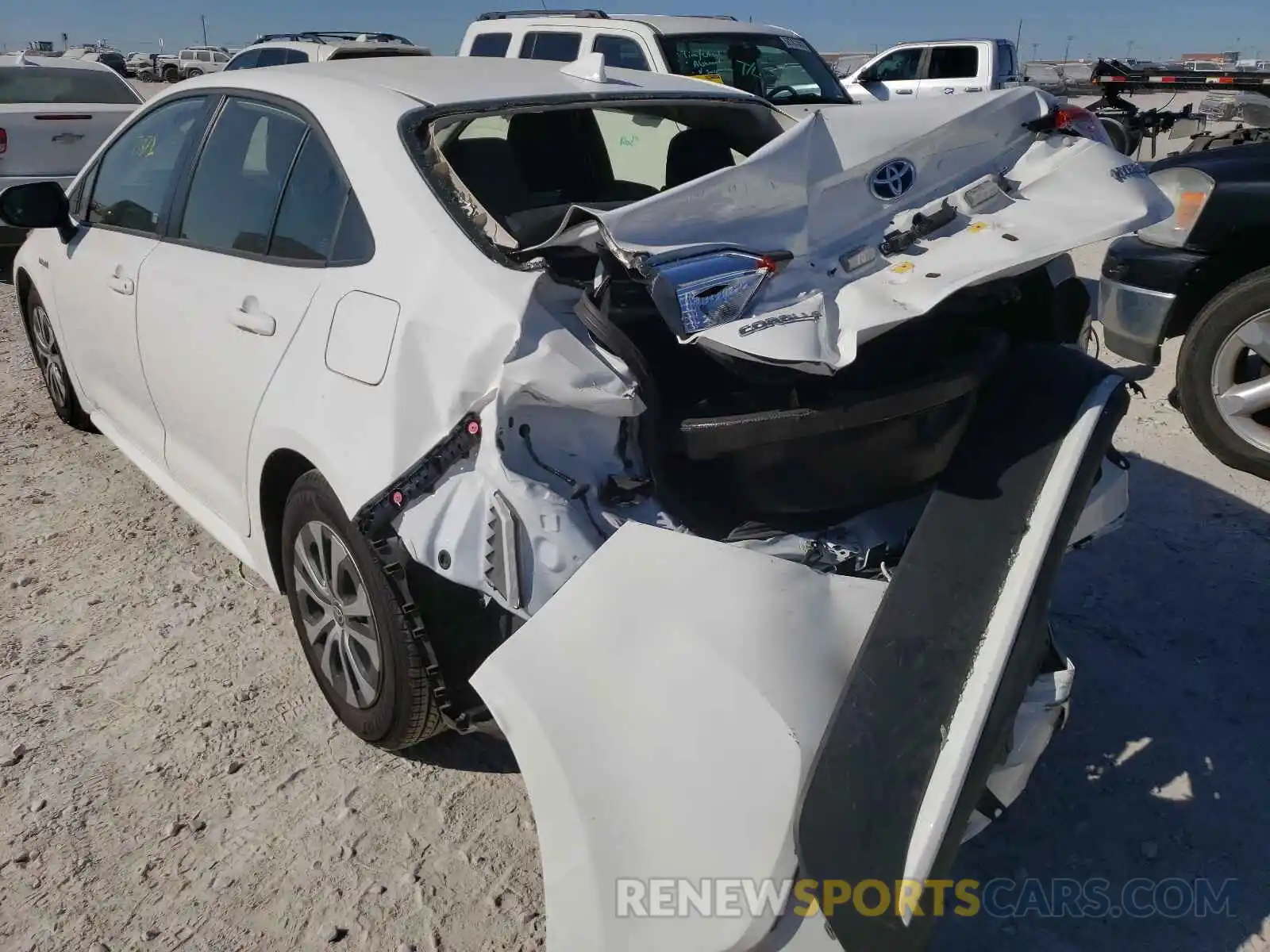 3 Photograph of a damaged car JTDEAMDE7MJ020715 TOYOTA COROLLA 2021