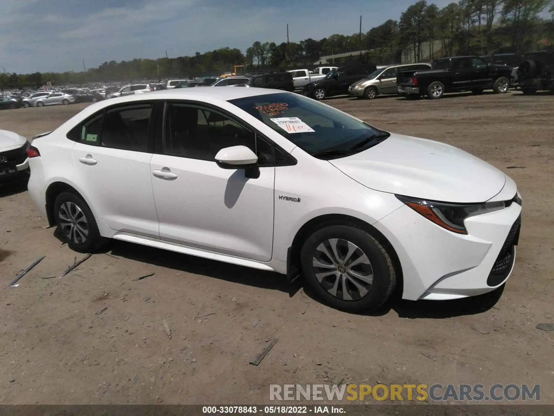 1 Photograph of a damaged car JTDEAMDE7MJ020939 TOYOTA COROLLA 2021