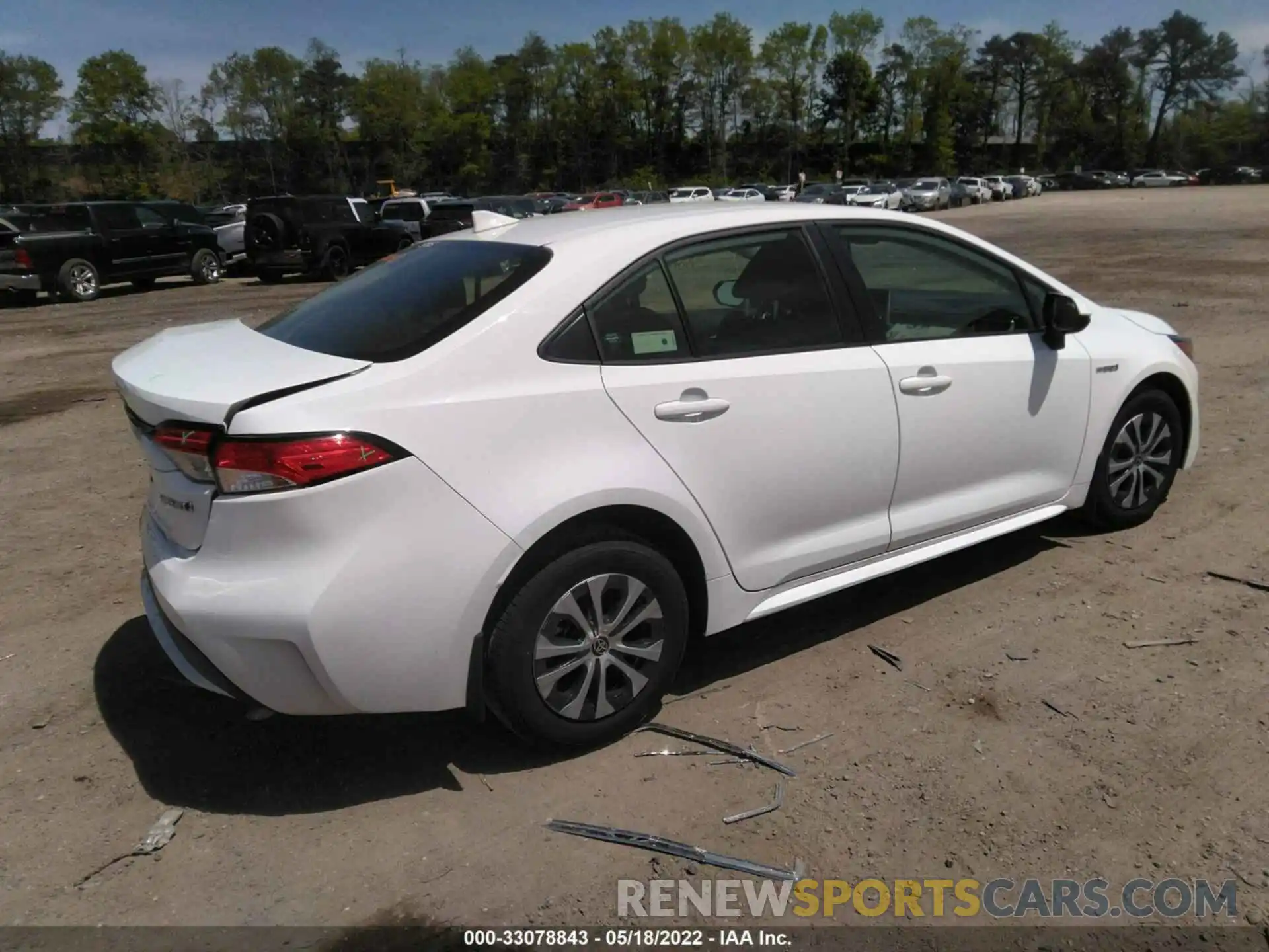 4 Photograph of a damaged car JTDEAMDE7MJ020939 TOYOTA COROLLA 2021