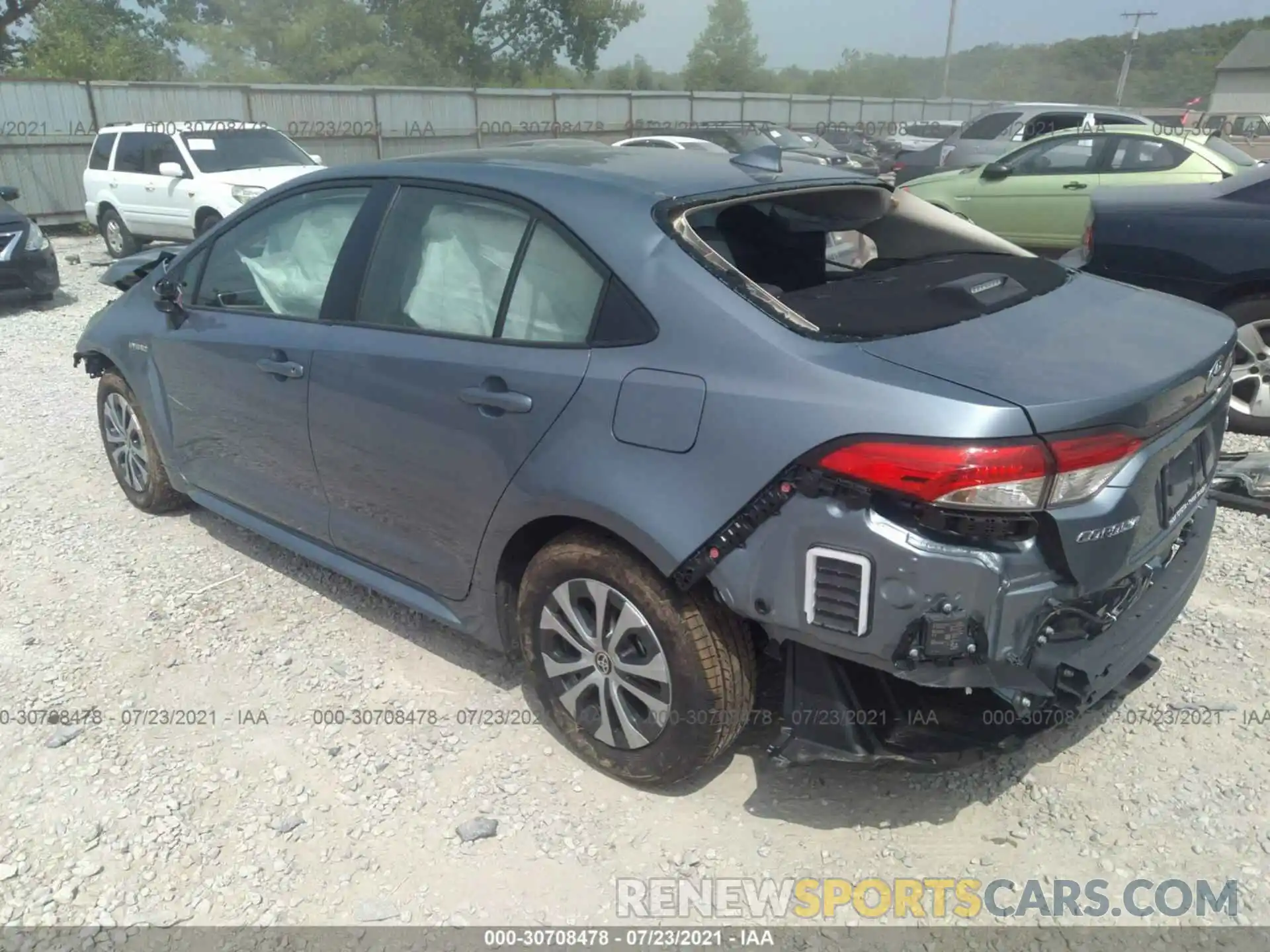 3 Photograph of a damaged car JTDEAMDE7MJ021105 TOYOTA COROLLA 2021