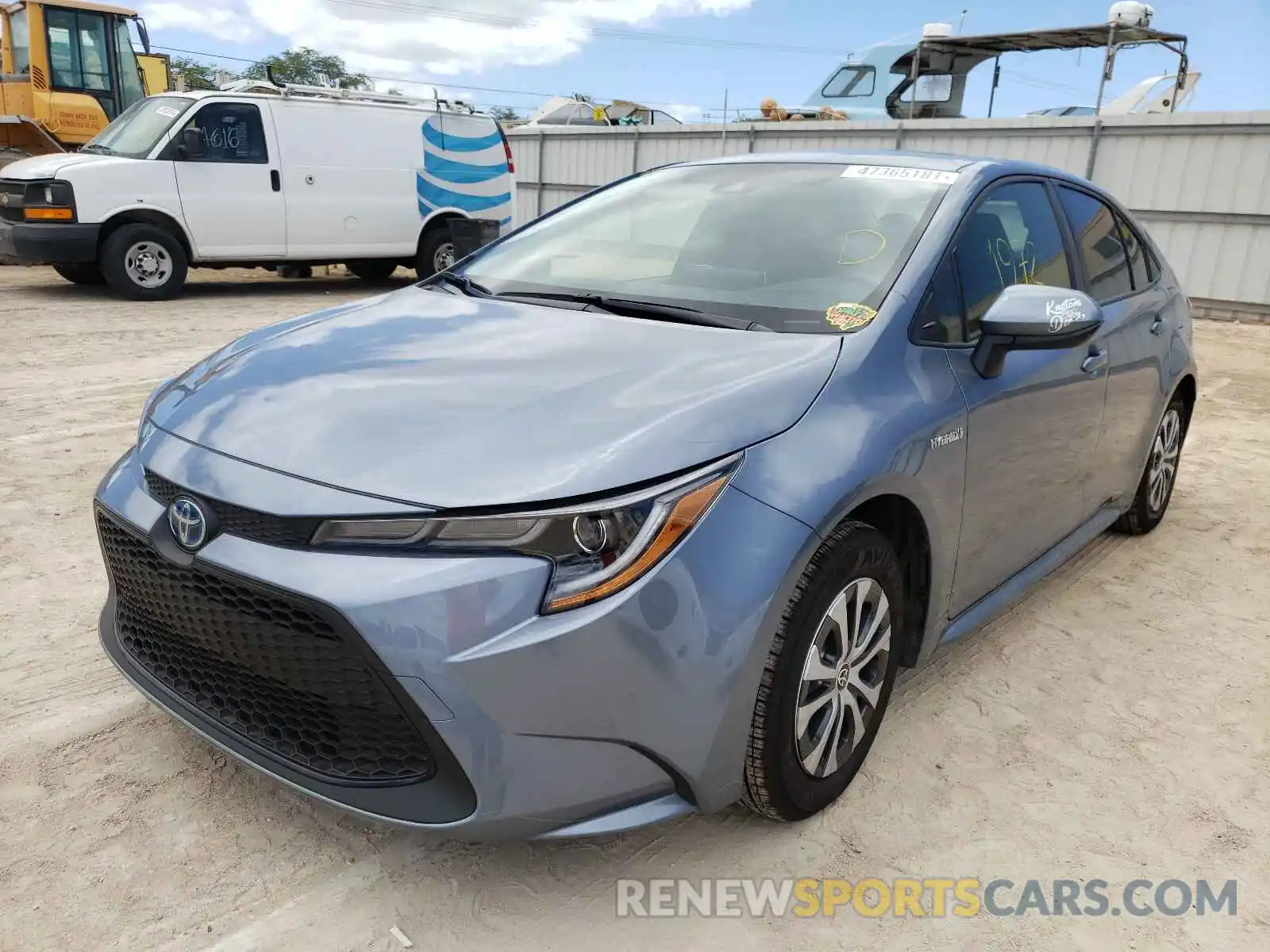 2 Photograph of a damaged car JTDEAMDE7MJ021198 TOYOTA COROLLA 2021