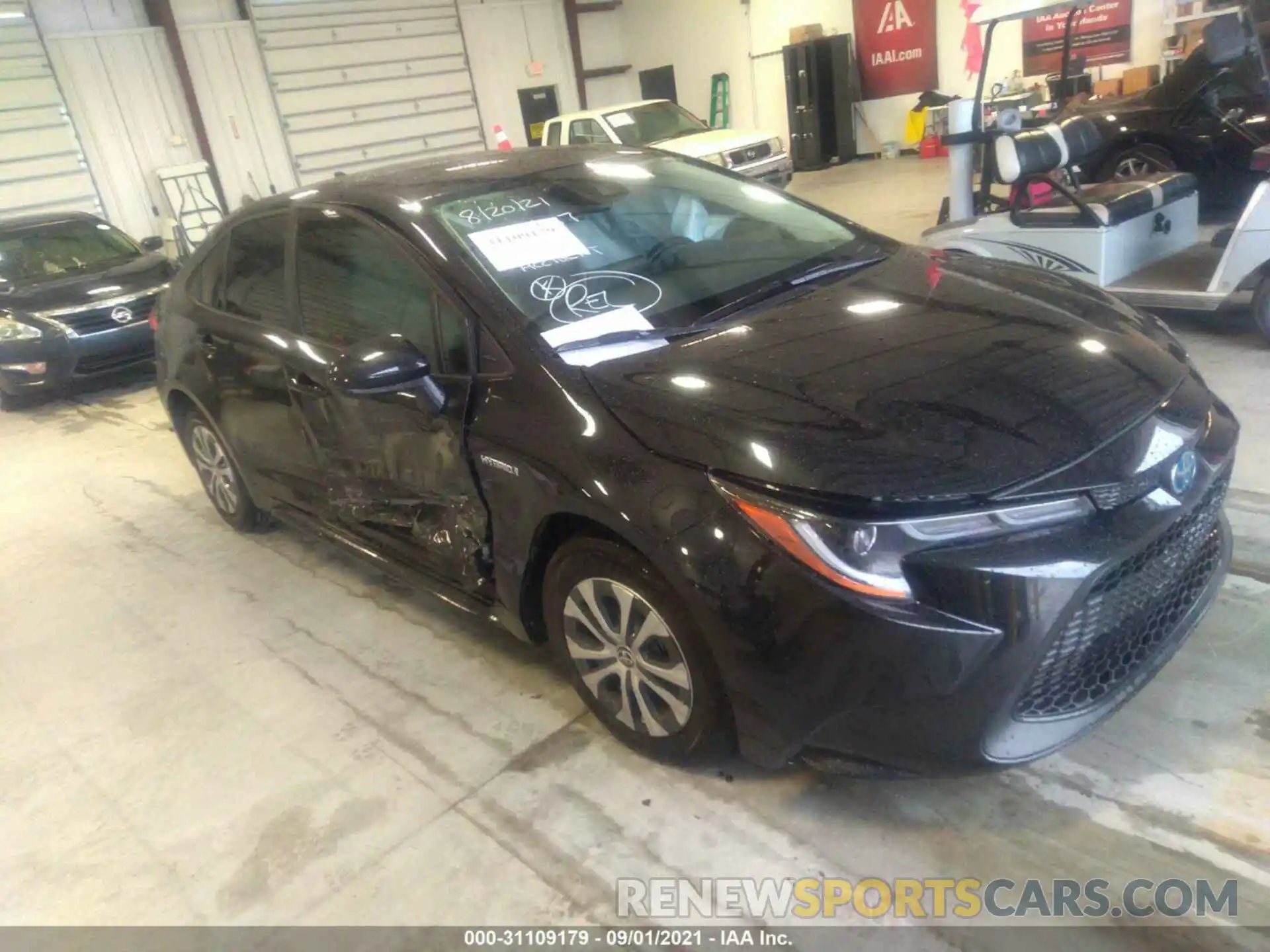 1 Photograph of a damaged car JTDEAMDE7MJ021489 TOYOTA COROLLA 2021