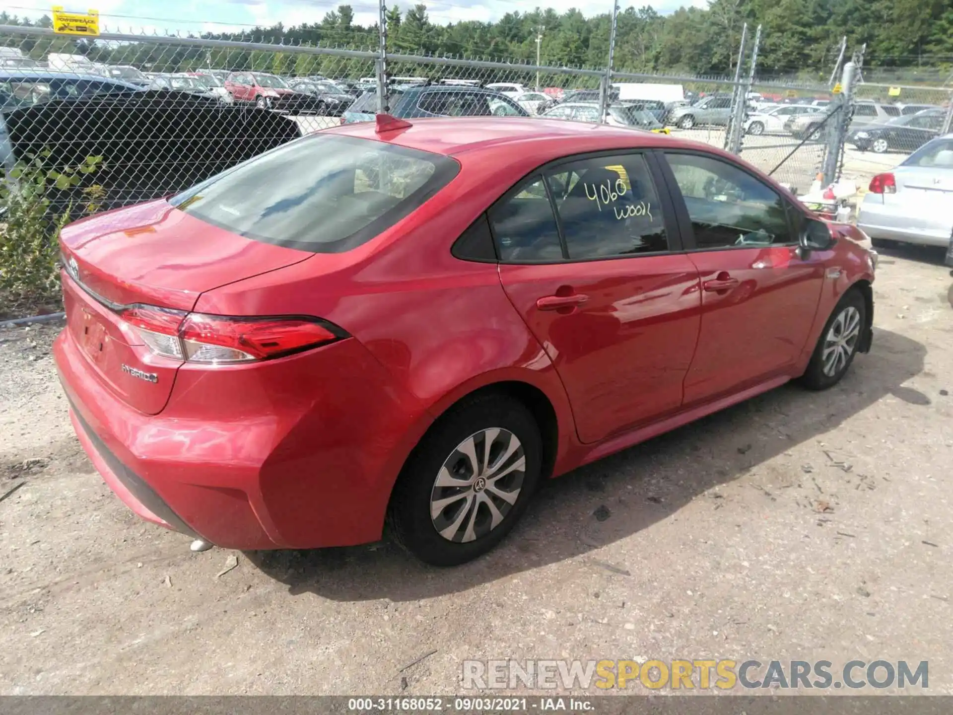 4 Photograph of a damaged car JTDEAMDE7MJ023310 TOYOTA COROLLA 2021