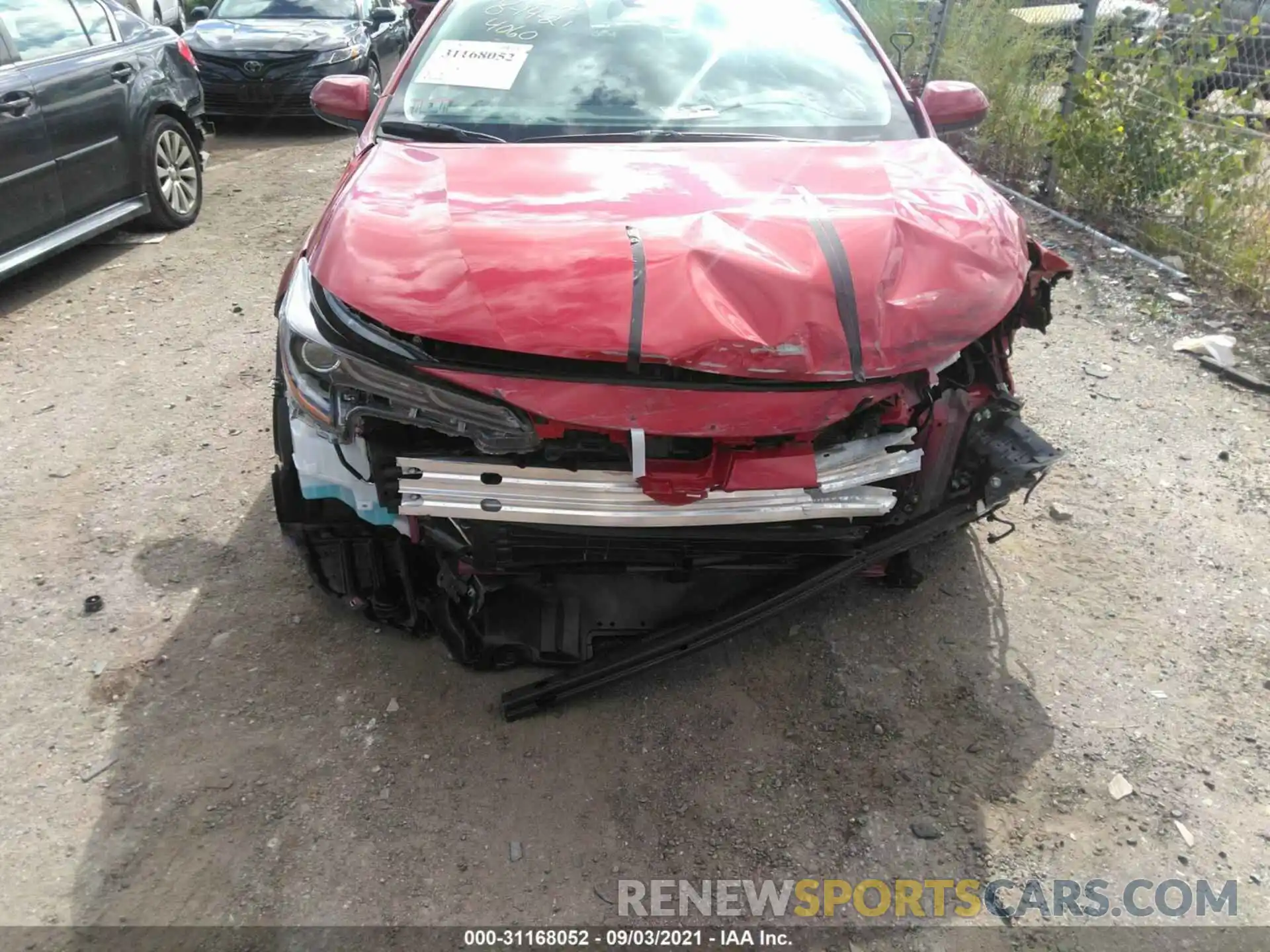 6 Photograph of a damaged car JTDEAMDE7MJ023310 TOYOTA COROLLA 2021