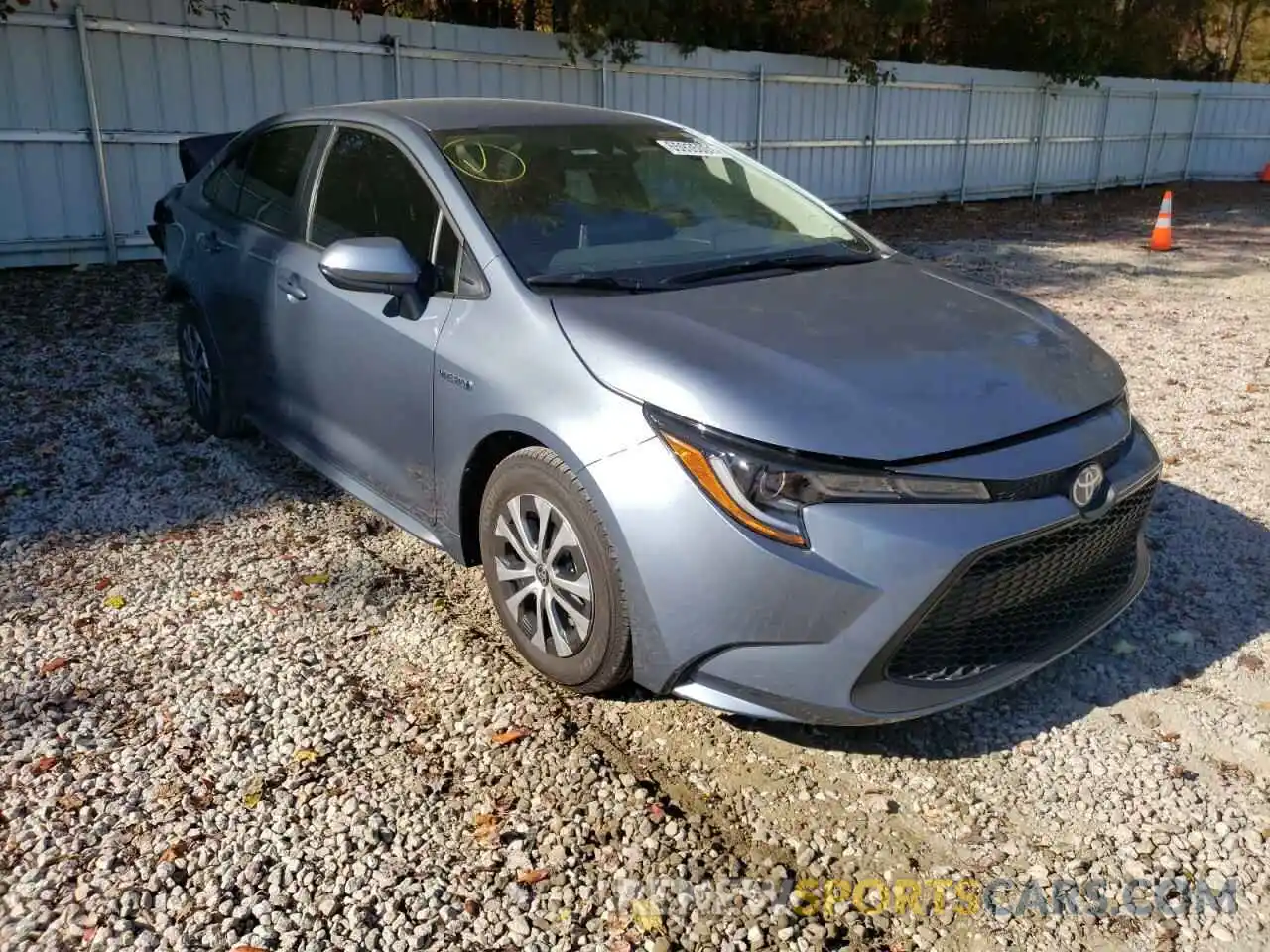 1 Photograph of a damaged car JTDEAMDE7MJ024070 TOYOTA COROLLA 2021