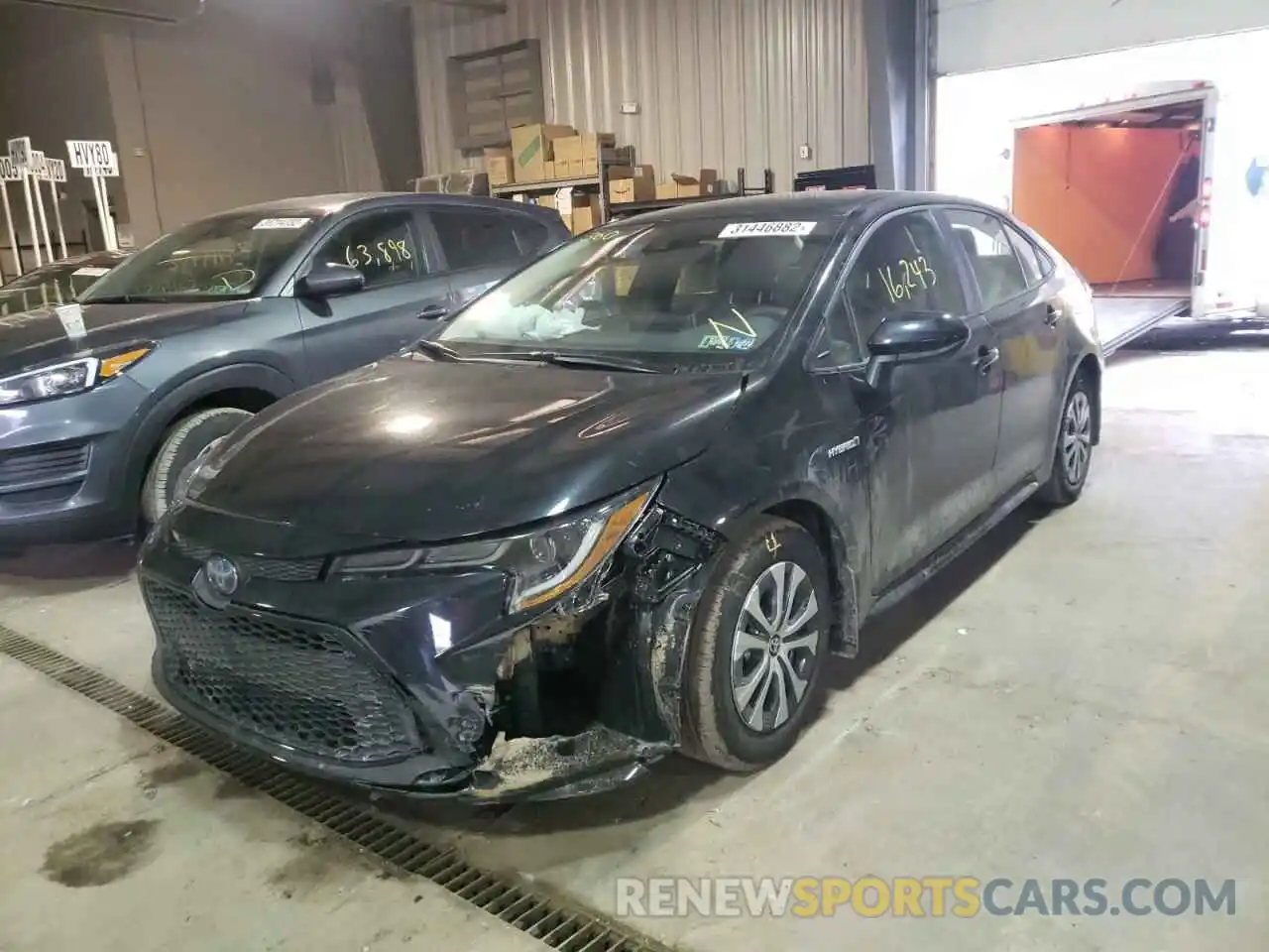 2 Photograph of a damaged car JTDEAMDE7MJ025591 TOYOTA COROLLA 2021