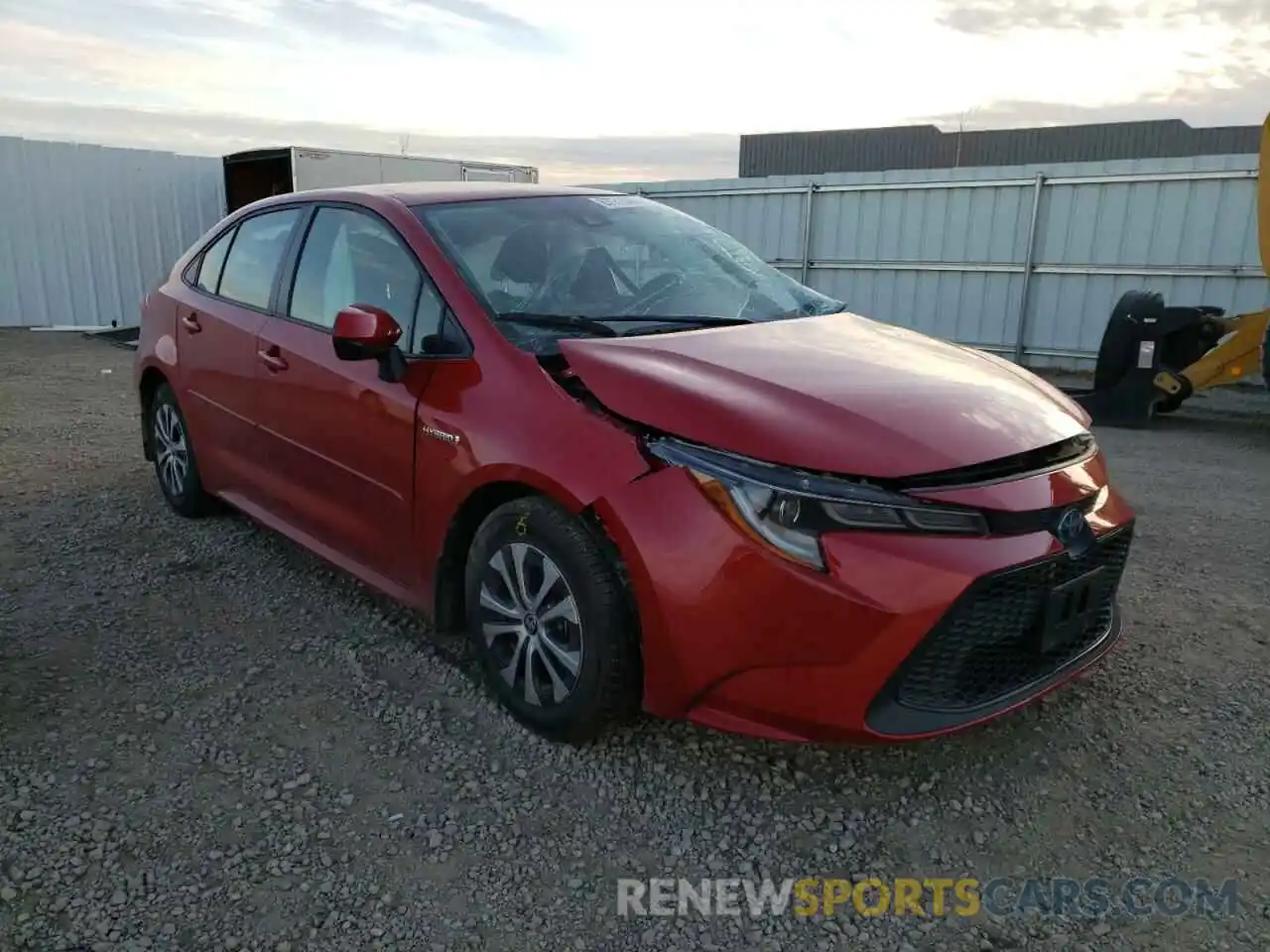 1 Photograph of a damaged car JTDEAMDE7MJ025803 TOYOTA COROLLA 2021