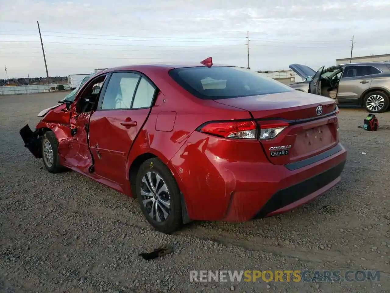 3 Photograph of a damaged car JTDEAMDE7MJ025803 TOYOTA COROLLA 2021