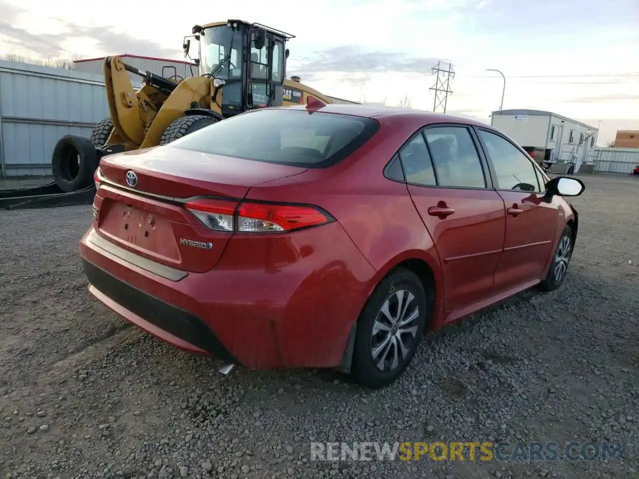 4 Photograph of a damaged car JTDEAMDE7MJ025803 TOYOTA COROLLA 2021