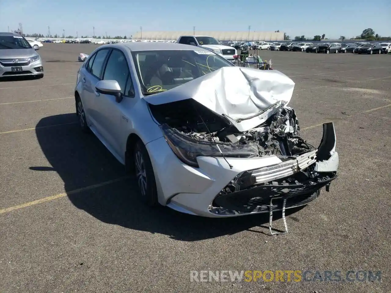 1 Photograph of a damaged car JTDEAMDE7MJ026188 TOYOTA COROLLA 2021