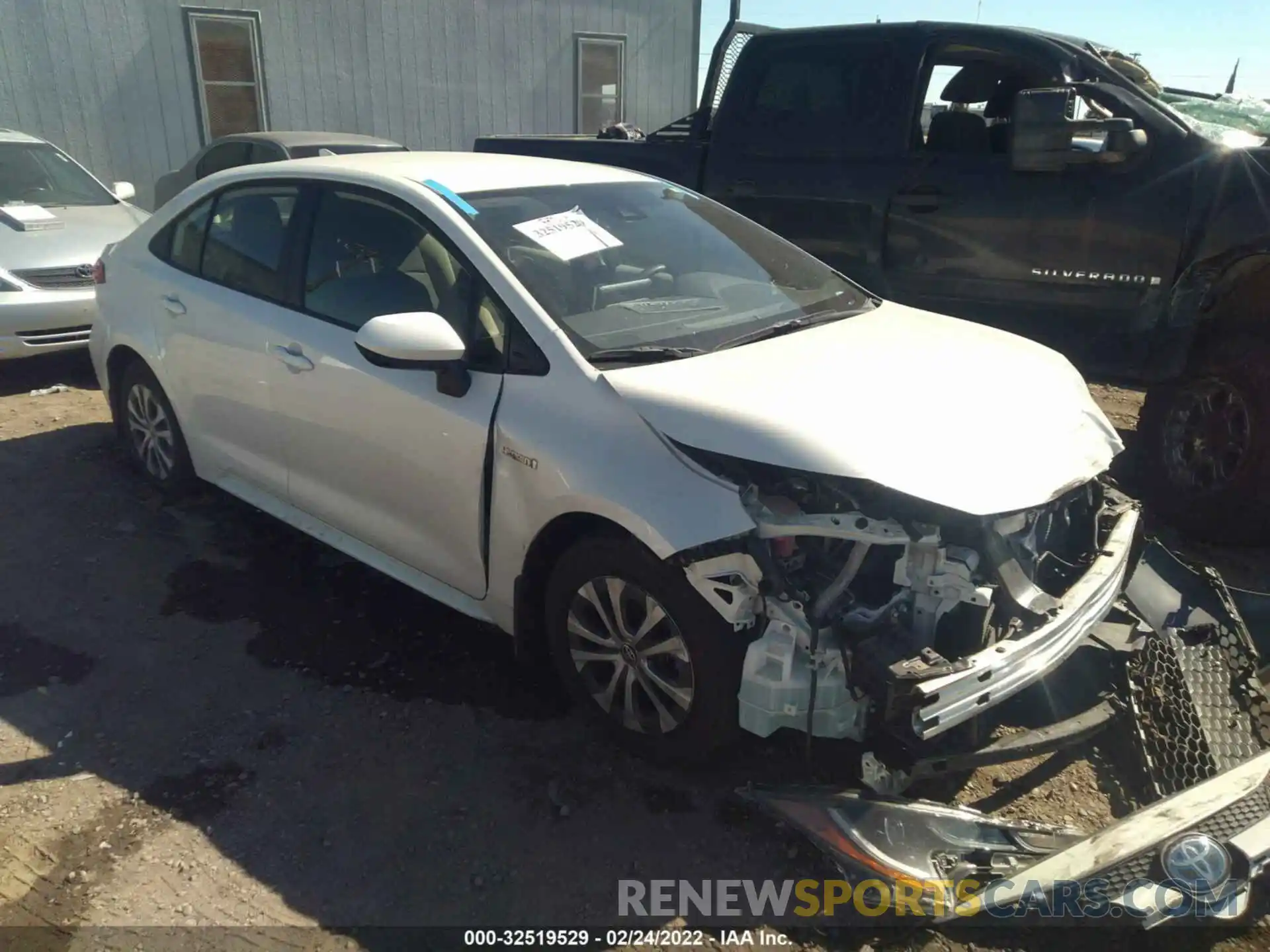 1 Photograph of a damaged car JTDEAMDE7MJ026532 TOYOTA COROLLA 2021