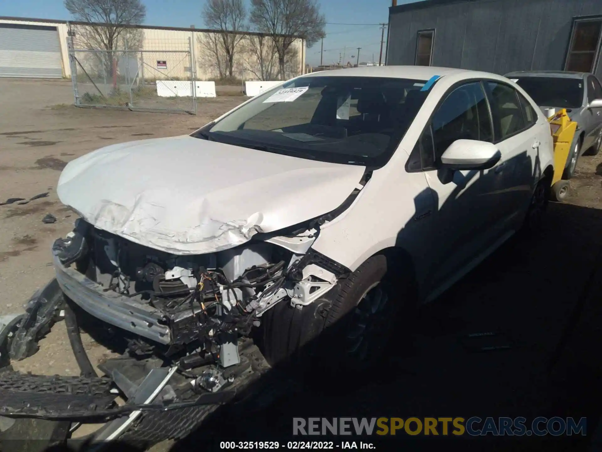 2 Photograph of a damaged car JTDEAMDE7MJ026532 TOYOTA COROLLA 2021