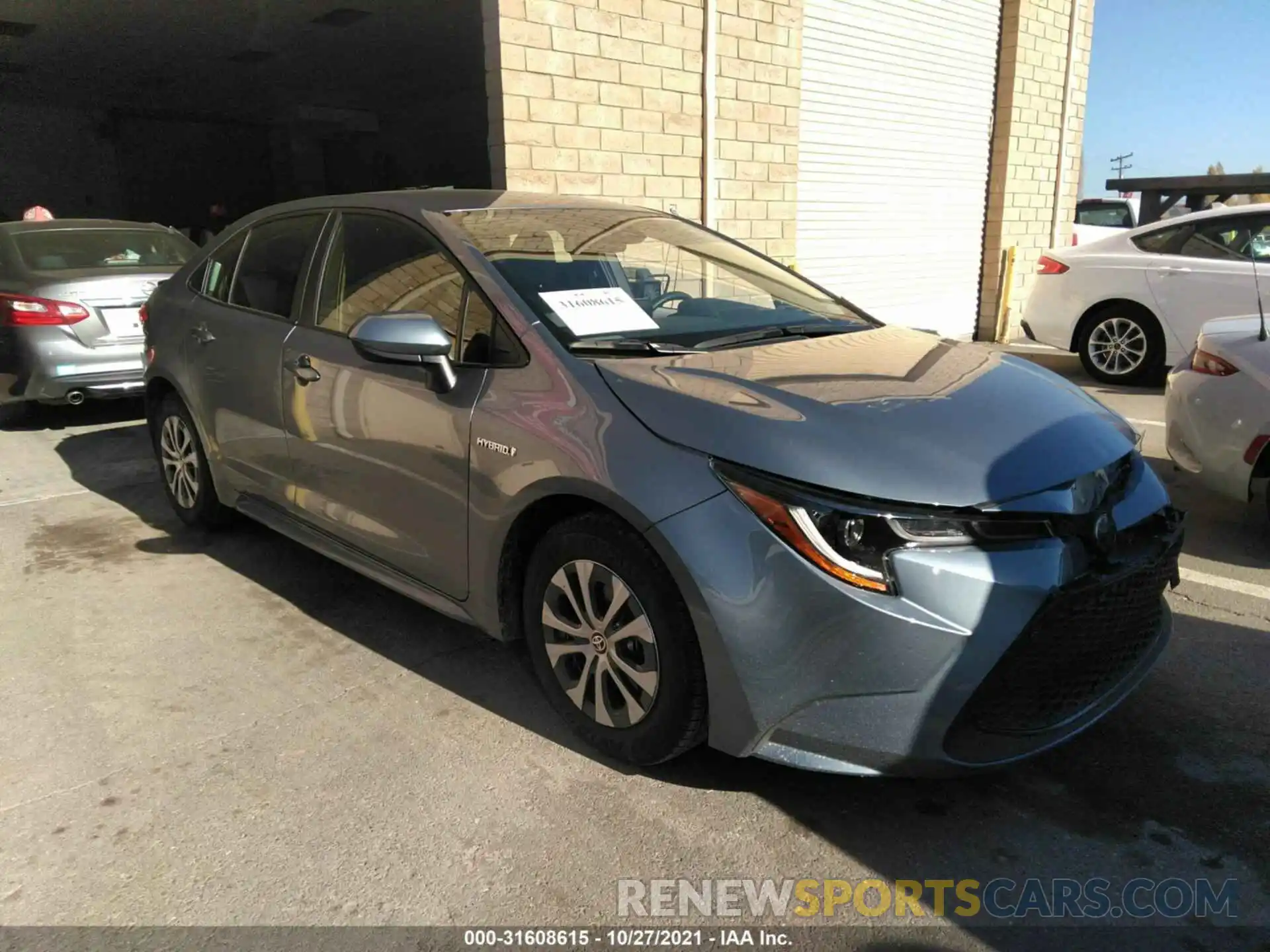 1 Photograph of a damaged car JTDEAMDE7MJ026580 TOYOTA COROLLA 2021