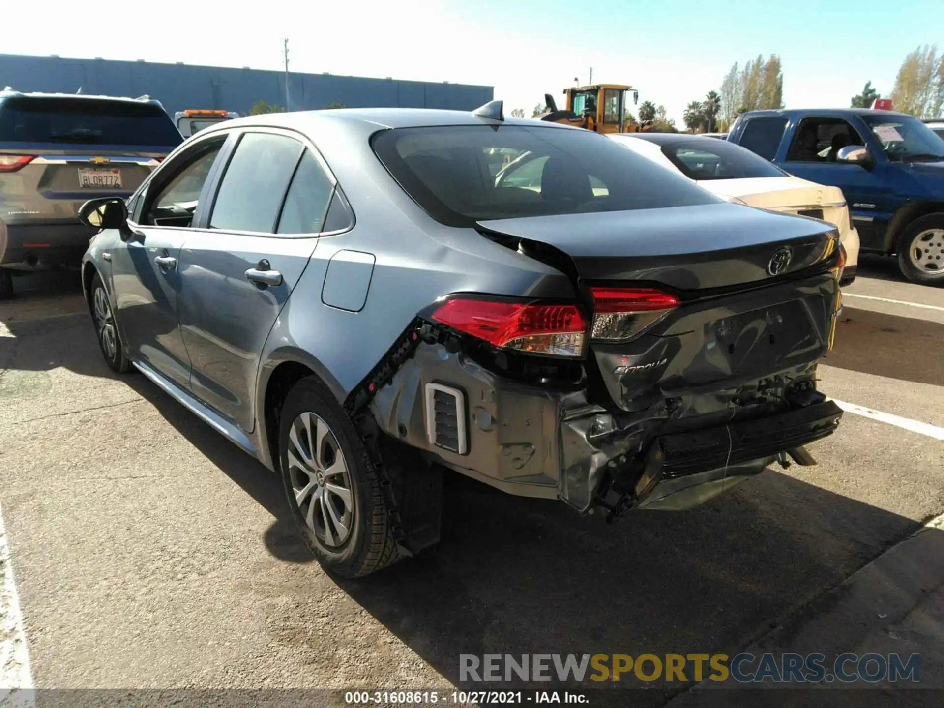 3 Photograph of a damaged car JTDEAMDE7MJ026580 TOYOTA COROLLA 2021