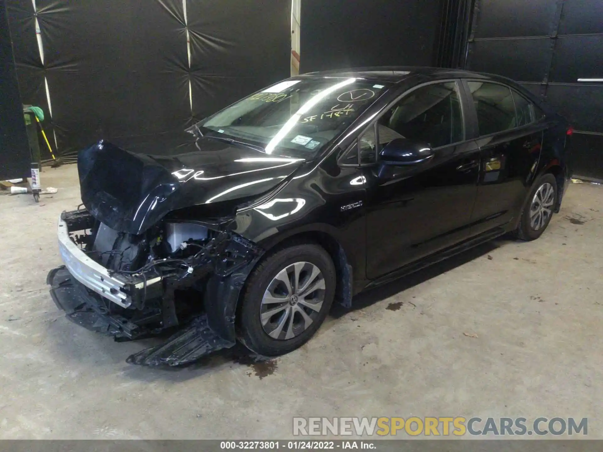 2 Photograph of a damaged car JTDEAMDE7MJ026725 TOYOTA COROLLA 2021