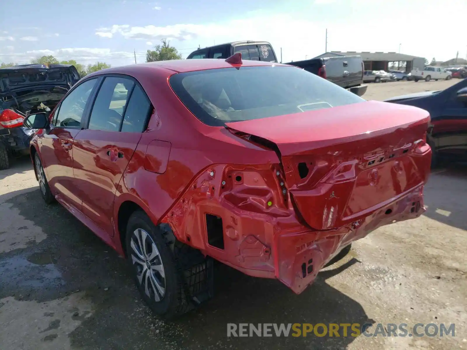 3 Photograph of a damaged car JTDEAMDE7MJ027454 TOYOTA COROLLA 2021