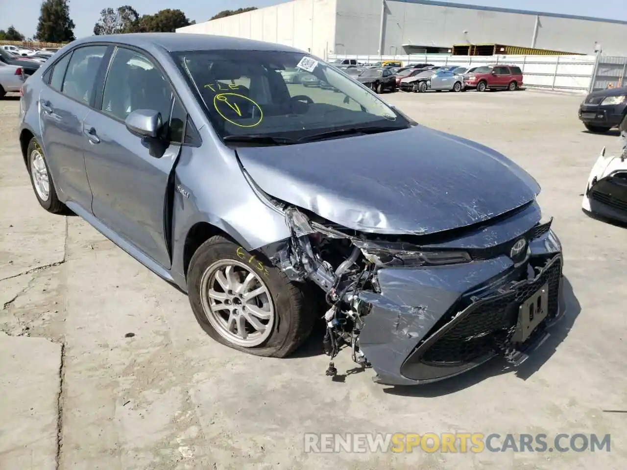 9 Photograph of a damaged car JTDEAMDE7MJ027499 TOYOTA COROLLA 2021