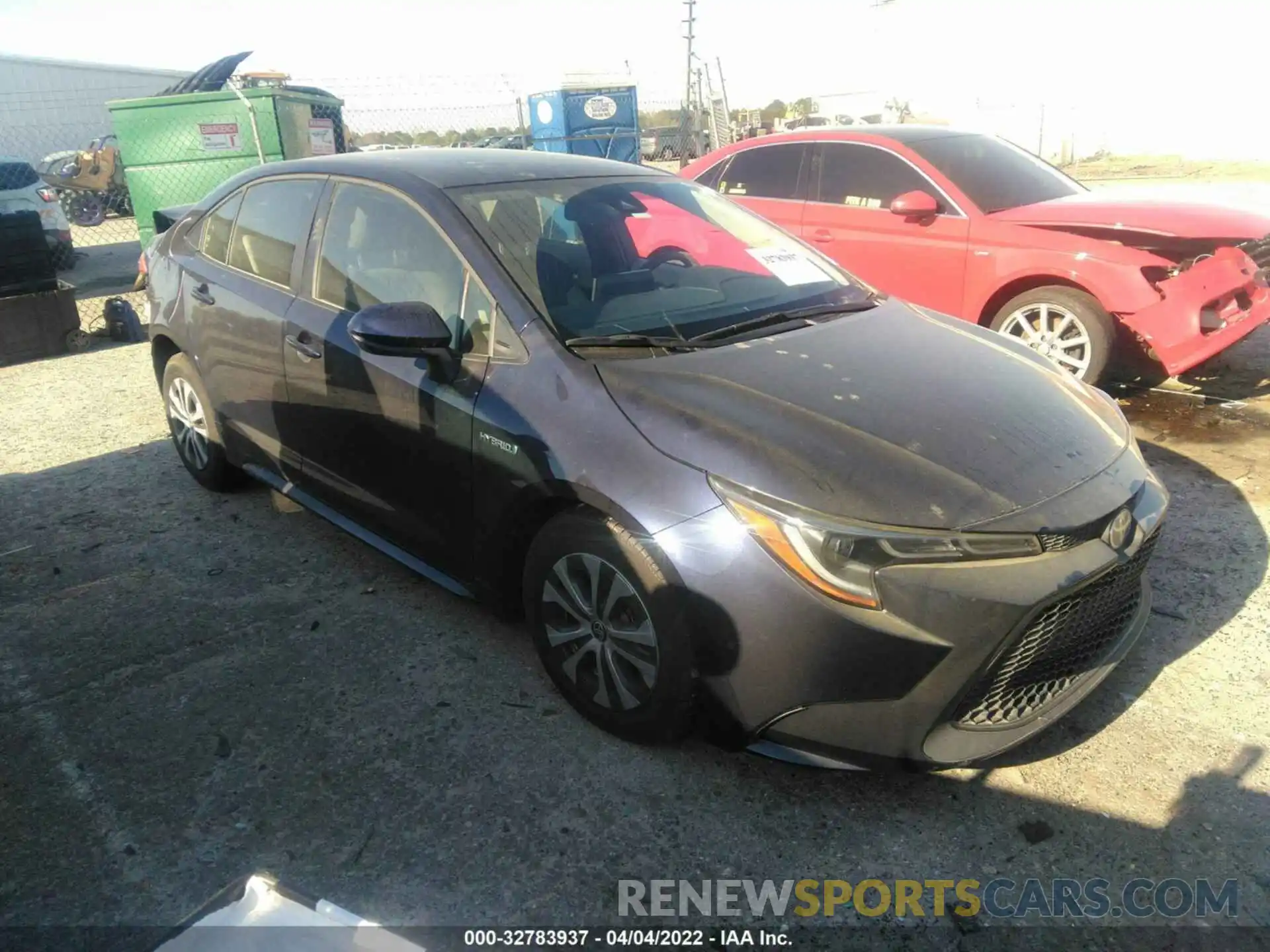 1 Photograph of a damaged car JTDEAMDE7MJ027583 TOYOTA COROLLA 2021