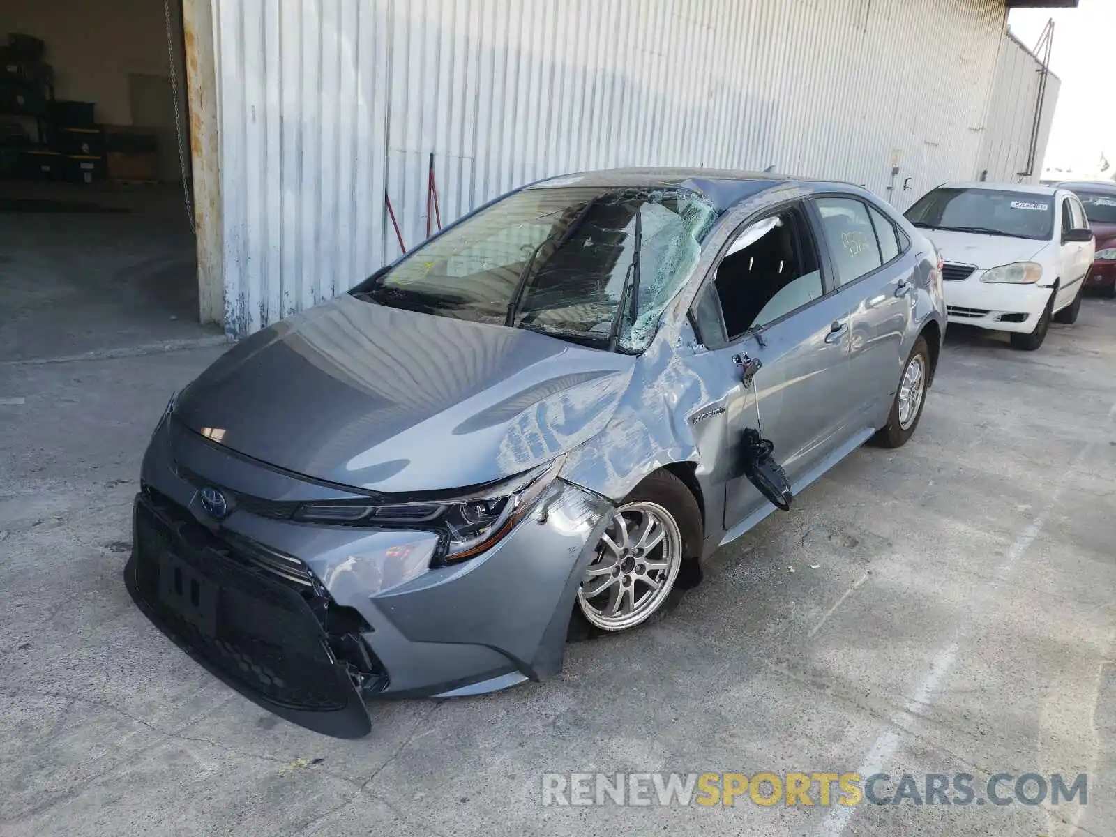 2 Photograph of a damaged car JTDEAMDE7MJ027759 TOYOTA COROLLA 2021