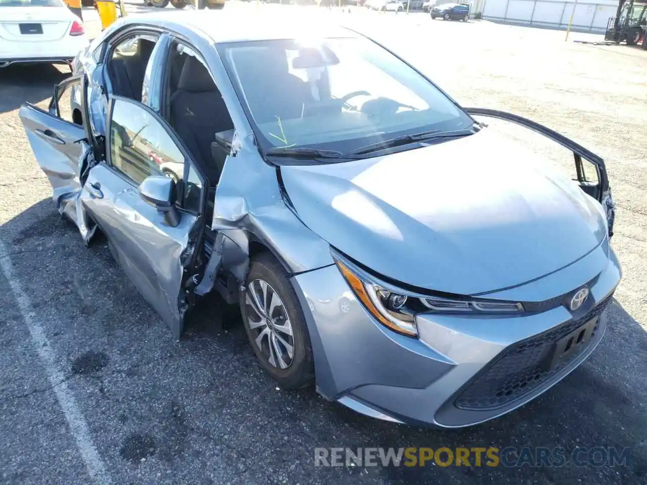 1 Photograph of a damaged car JTDEAMDE7MJ027776 TOYOTA COROLLA 2021