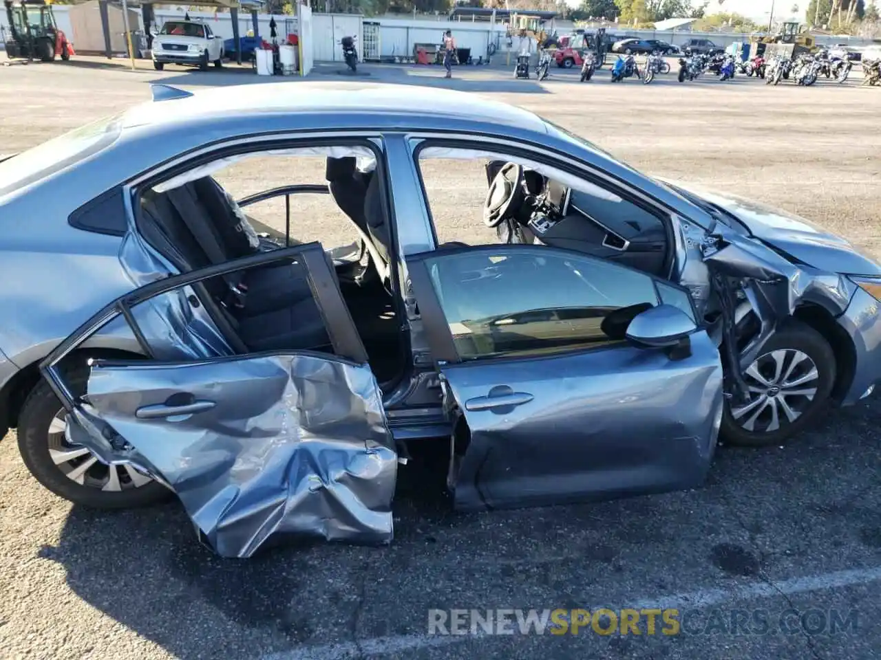 9 Photograph of a damaged car JTDEAMDE7MJ027776 TOYOTA COROLLA 2021