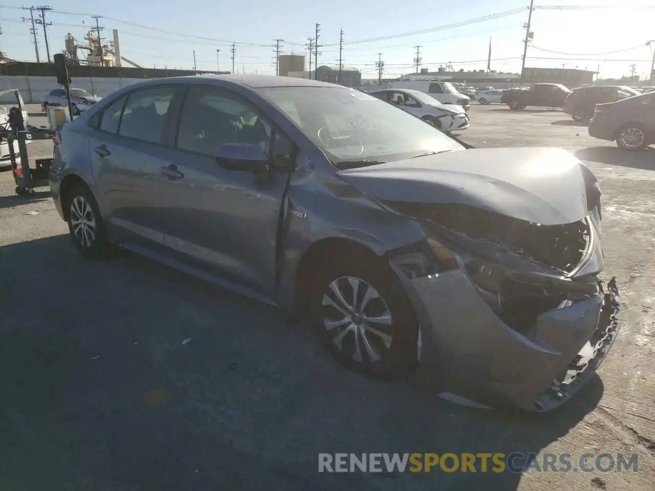 1 Photograph of a damaged car JTDEAMDE7MJ027857 TOYOTA COROLLA 2021