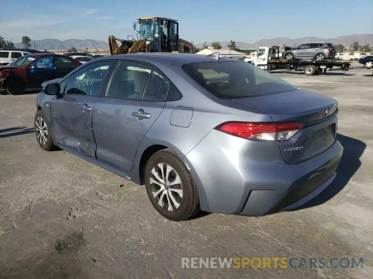 3 Photograph of a damaged car JTDEAMDE7MJ027857 TOYOTA COROLLA 2021