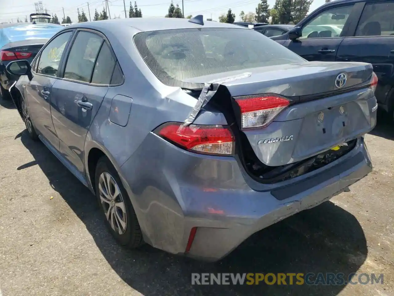 3 Photograph of a damaged car JTDEAMDE7MJ029172 TOYOTA COROLLA 2021