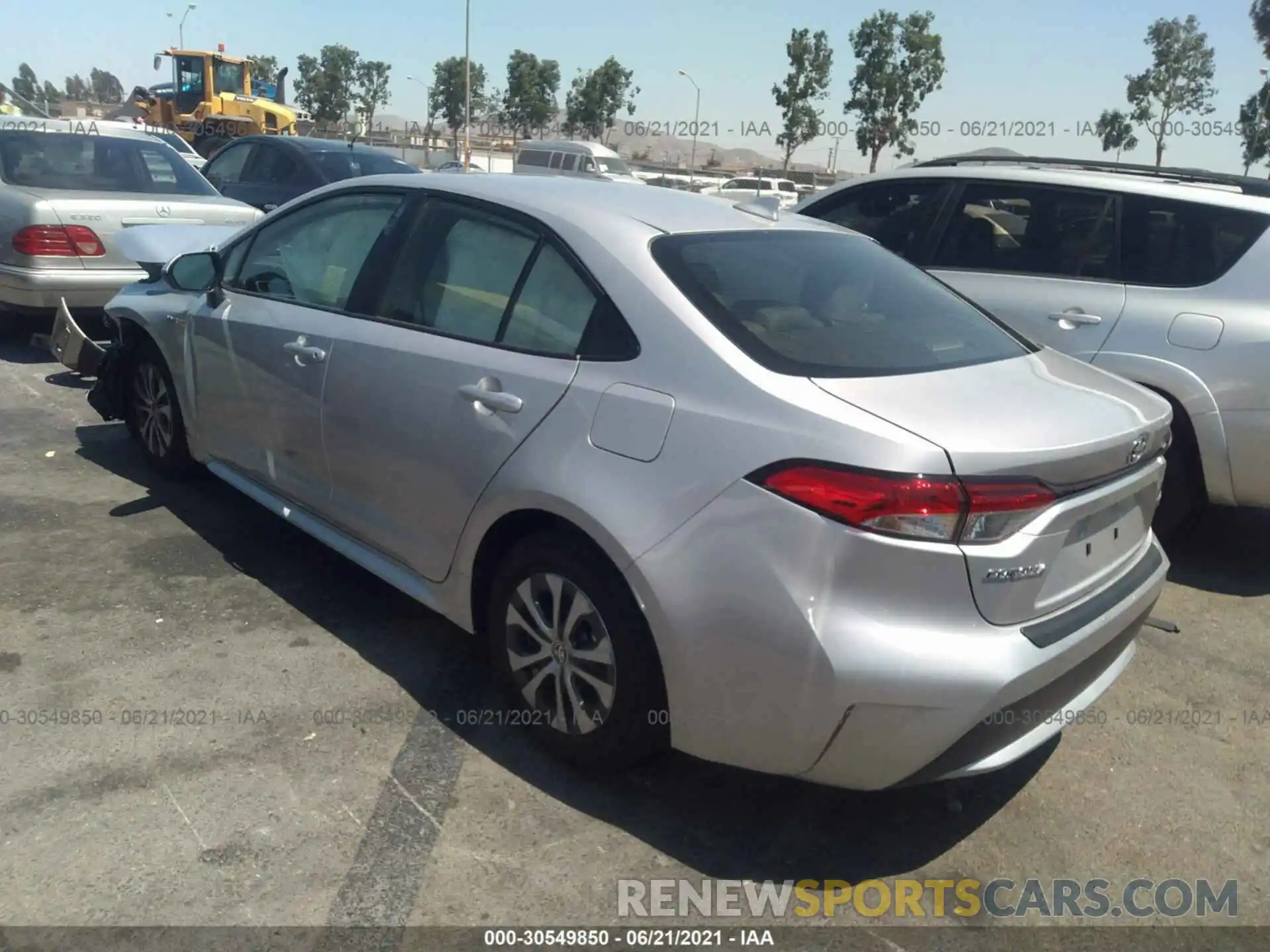 3 Photograph of a damaged car JTDEAMDE7MJ029611 TOYOTA COROLLA 2021