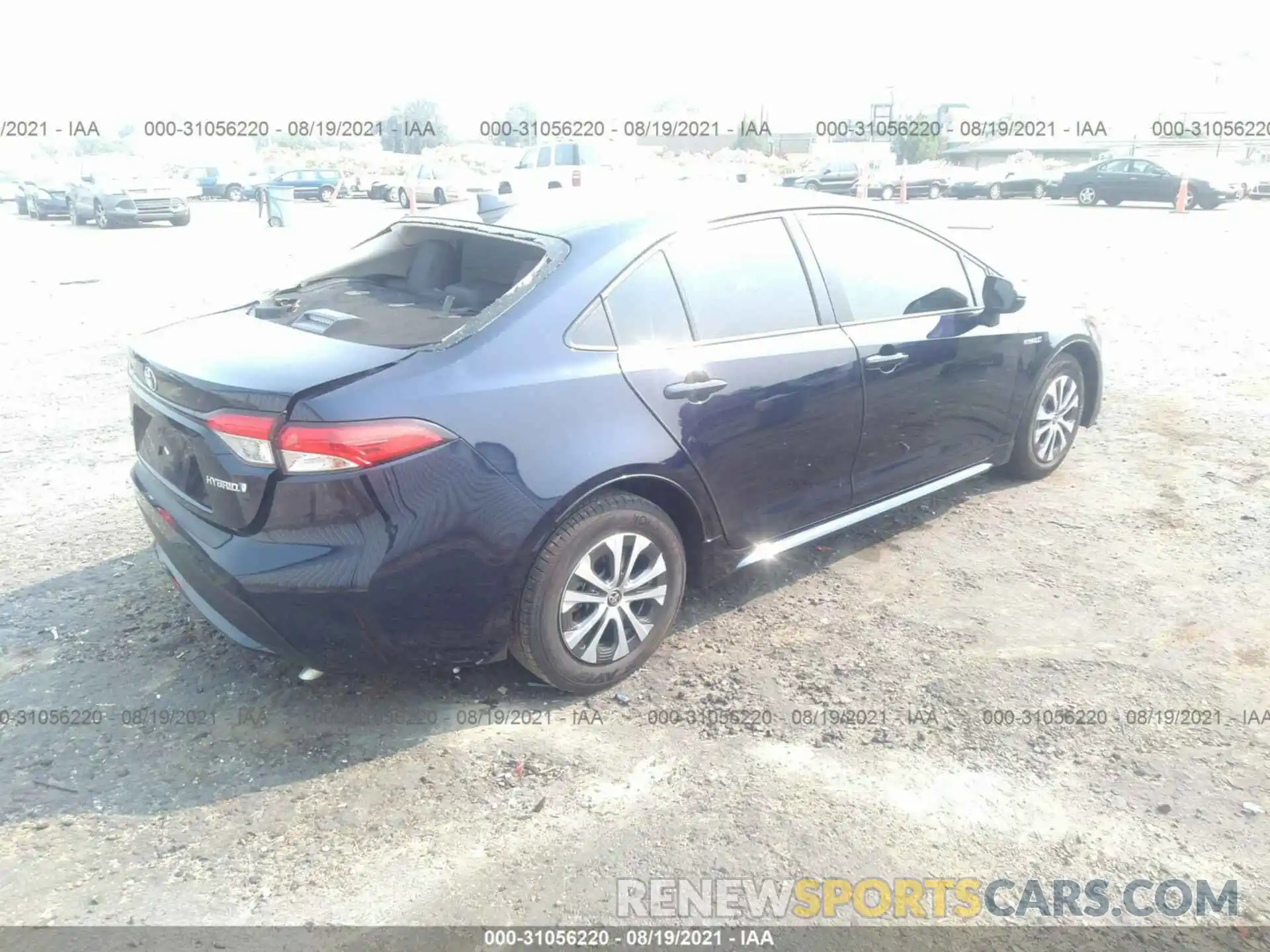 4 Photograph of a damaged car JTDEAMDE7MJ030158 TOYOTA COROLLA 2021