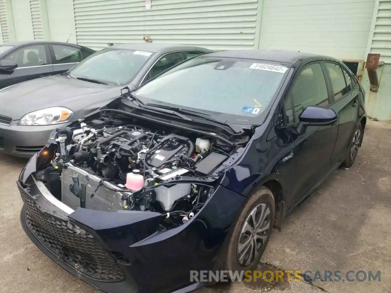 2 Photograph of a damaged car JTDEAMDE7MJ030516 TOYOTA COROLLA 2021