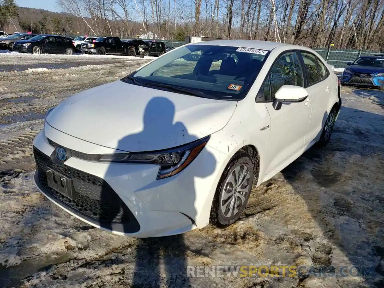 2 Photograph of a damaged car JTDEAMDE7MJ031360 TOYOTA COROLLA 2021