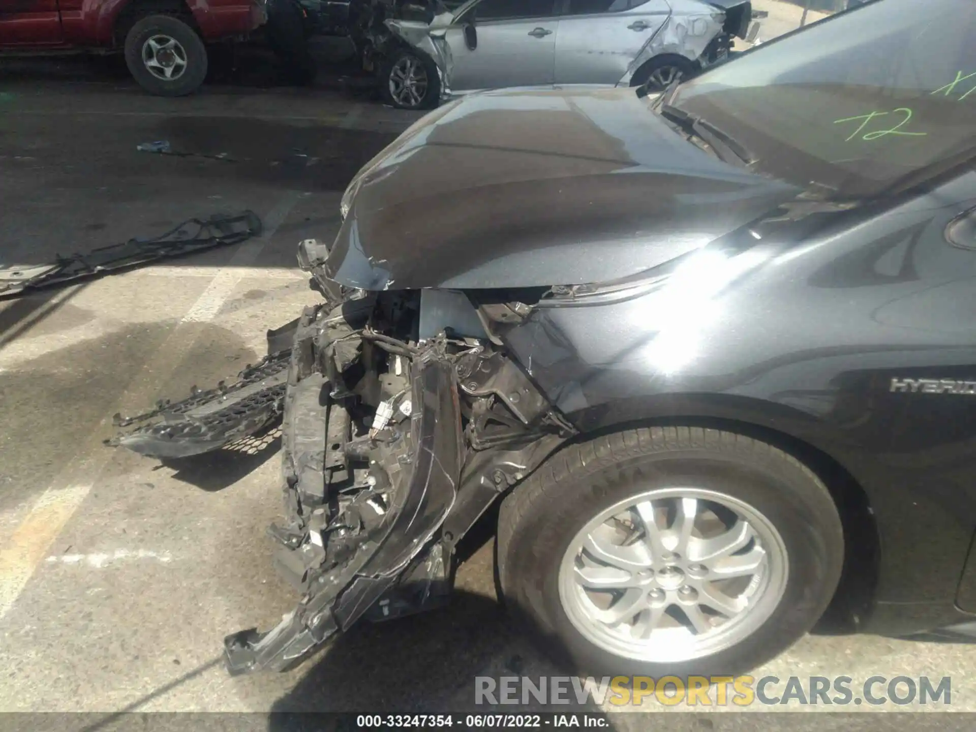 6 Photograph of a damaged car JTDEAMDE7MJ031388 TOYOTA COROLLA 2021