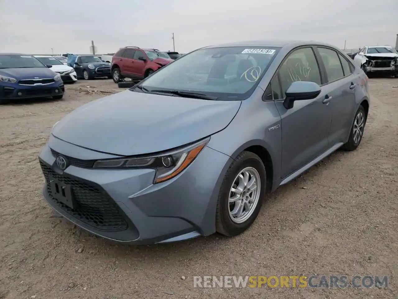 2 Photograph of a damaged car JTDEAMDE7MJ032105 TOYOTA COROLLA 2021