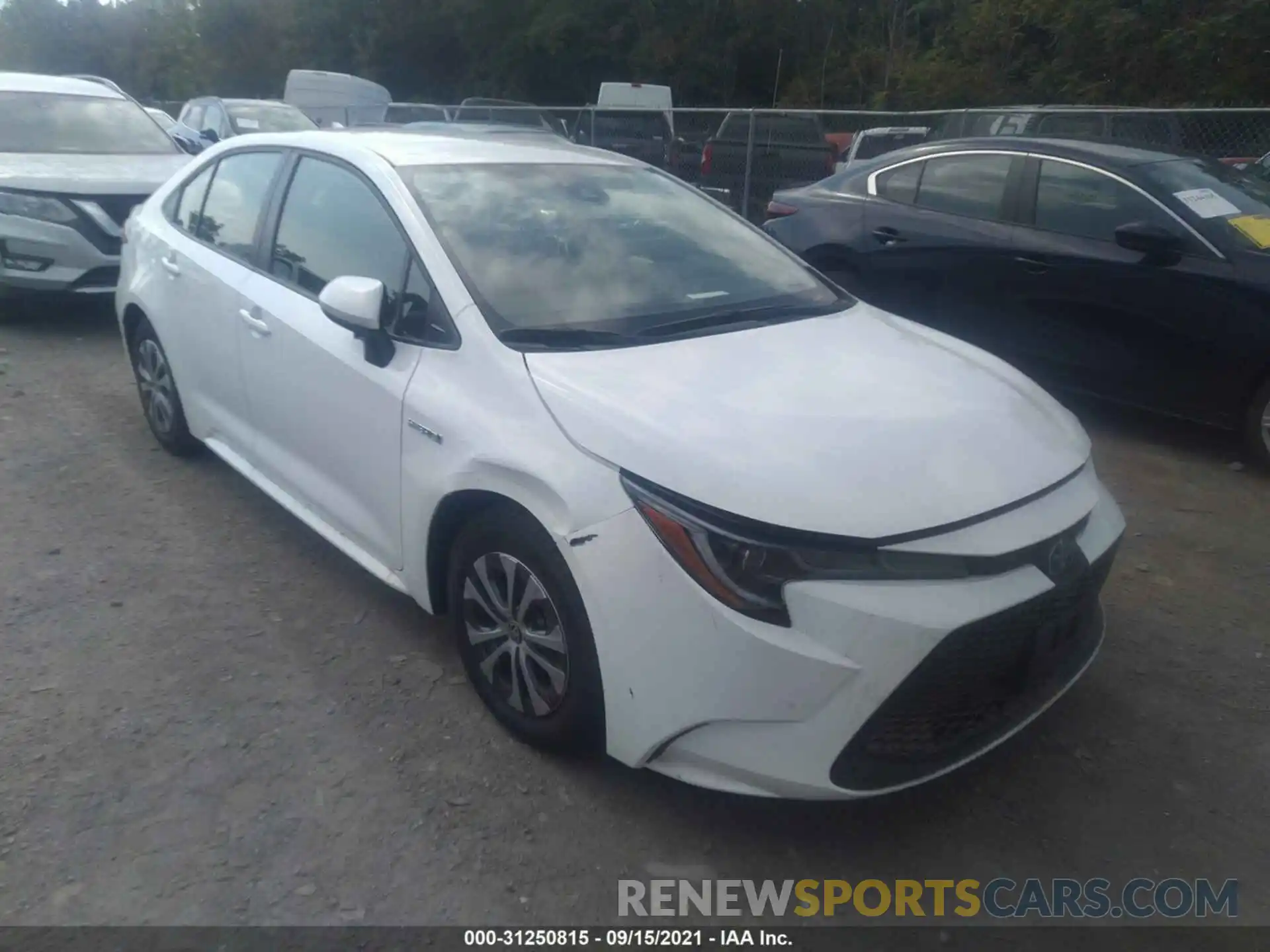 1 Photograph of a damaged car JTDEAMDE7MJ034971 TOYOTA COROLLA 2021