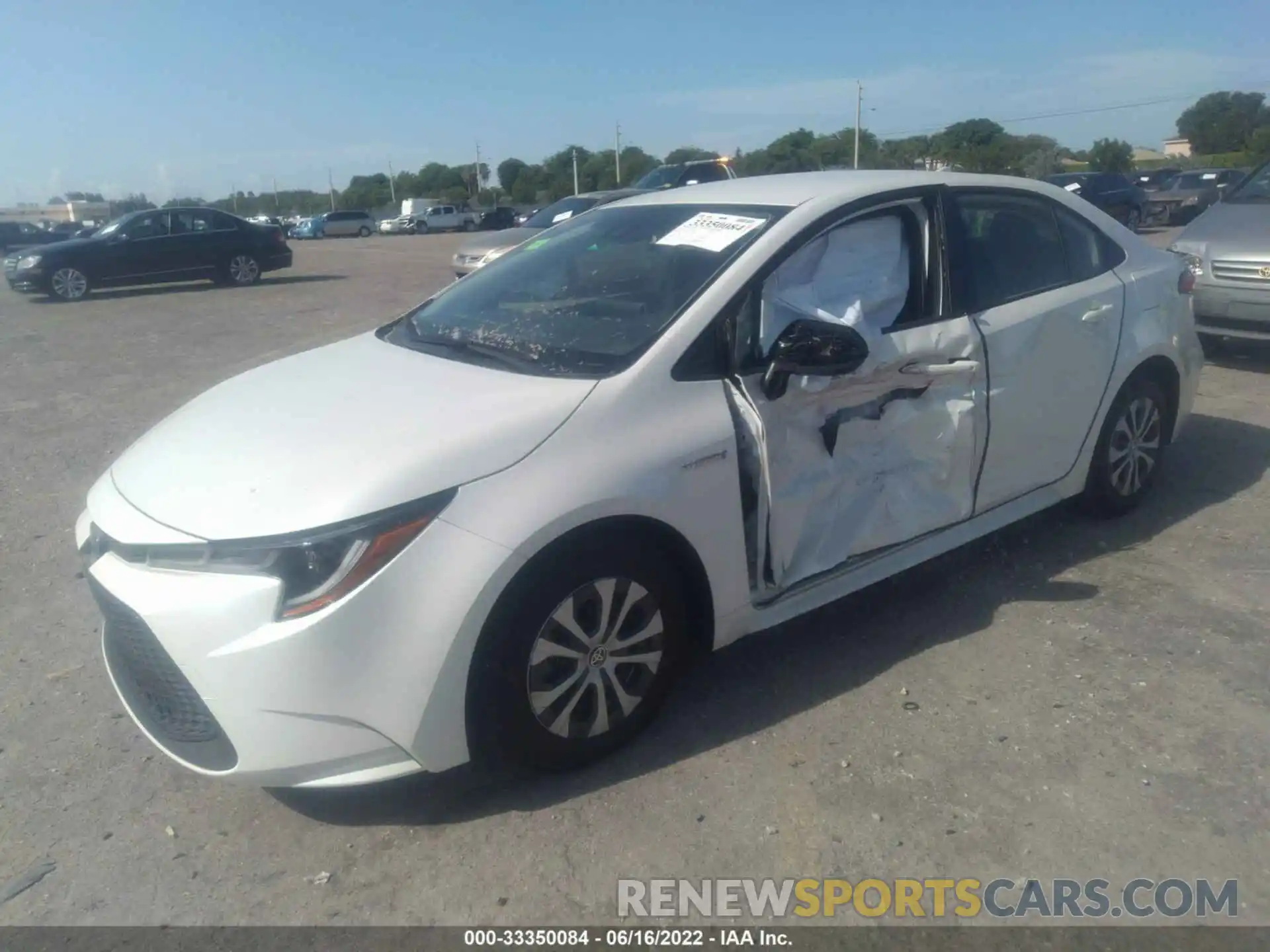 2 Photograph of a damaged car JTDEAMDE7MJ035313 TOYOTA COROLLA 2021